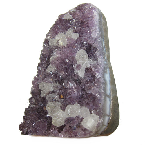Amethyst-Cluster lila Kristall stehender Display-Stein Calcit