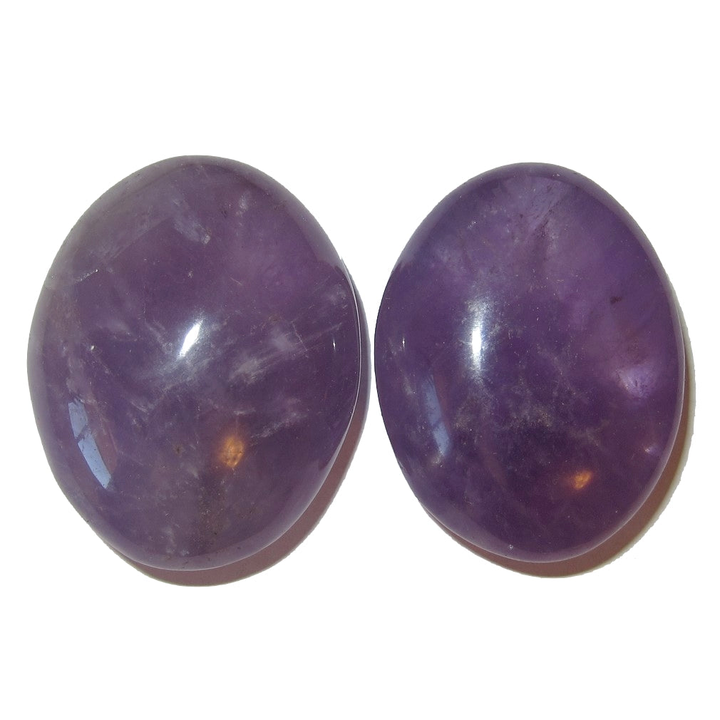 Amethyst-Handstein-Paar, lila Meditationskristall