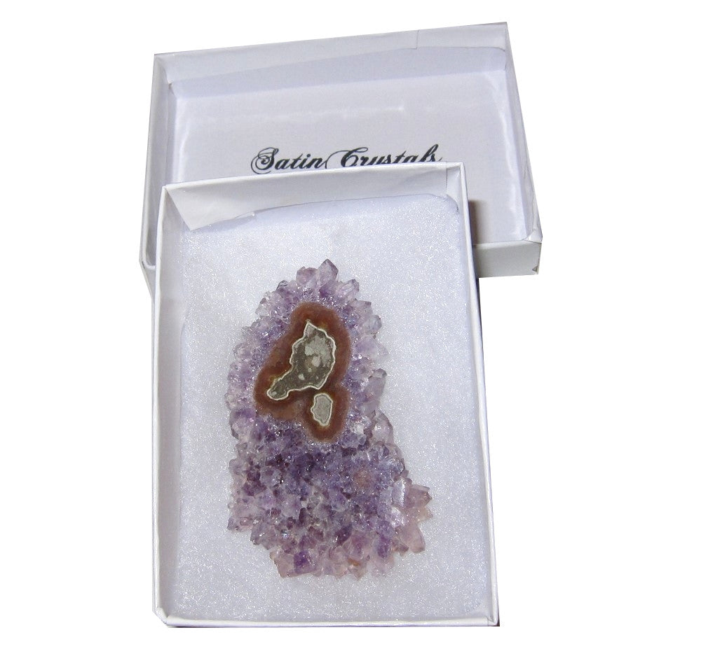 Amethyst Cabochon Glänzende Lila Scheibe des Paradieses Edelsteinblume