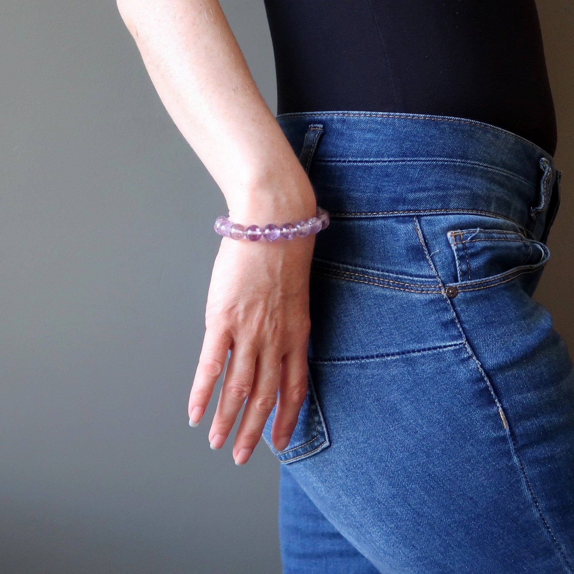 Ametrine Bracelet Natural Amethyst & Citrine Harmony Beads