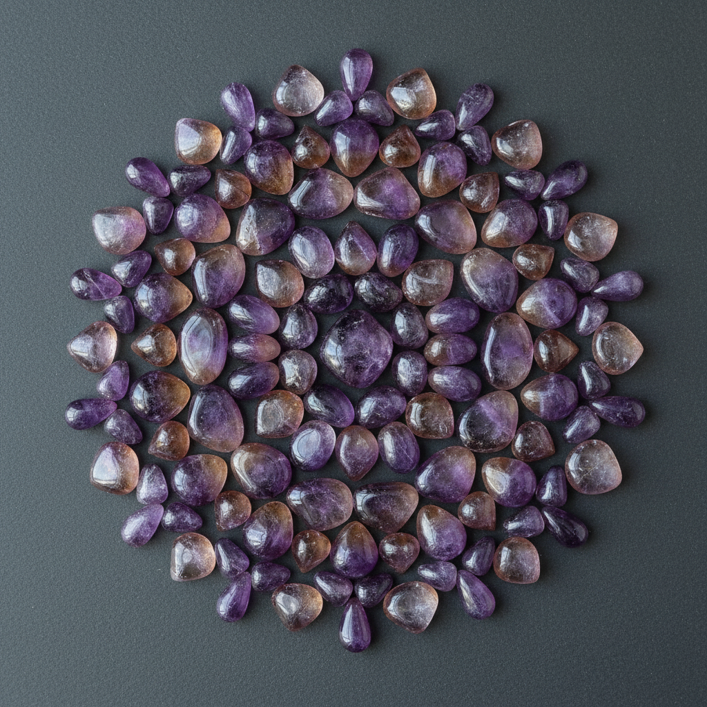 Ametrin Trommelstein Citrin Amethyst