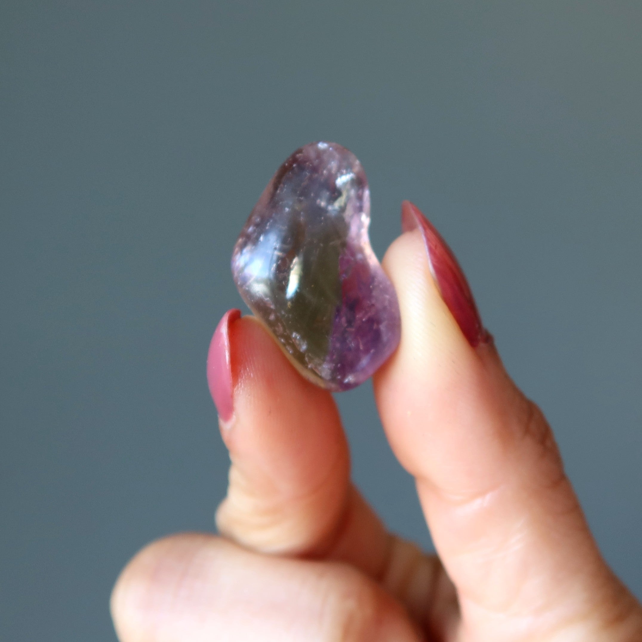 Ametrin Trommelstein Citrin Amethyst