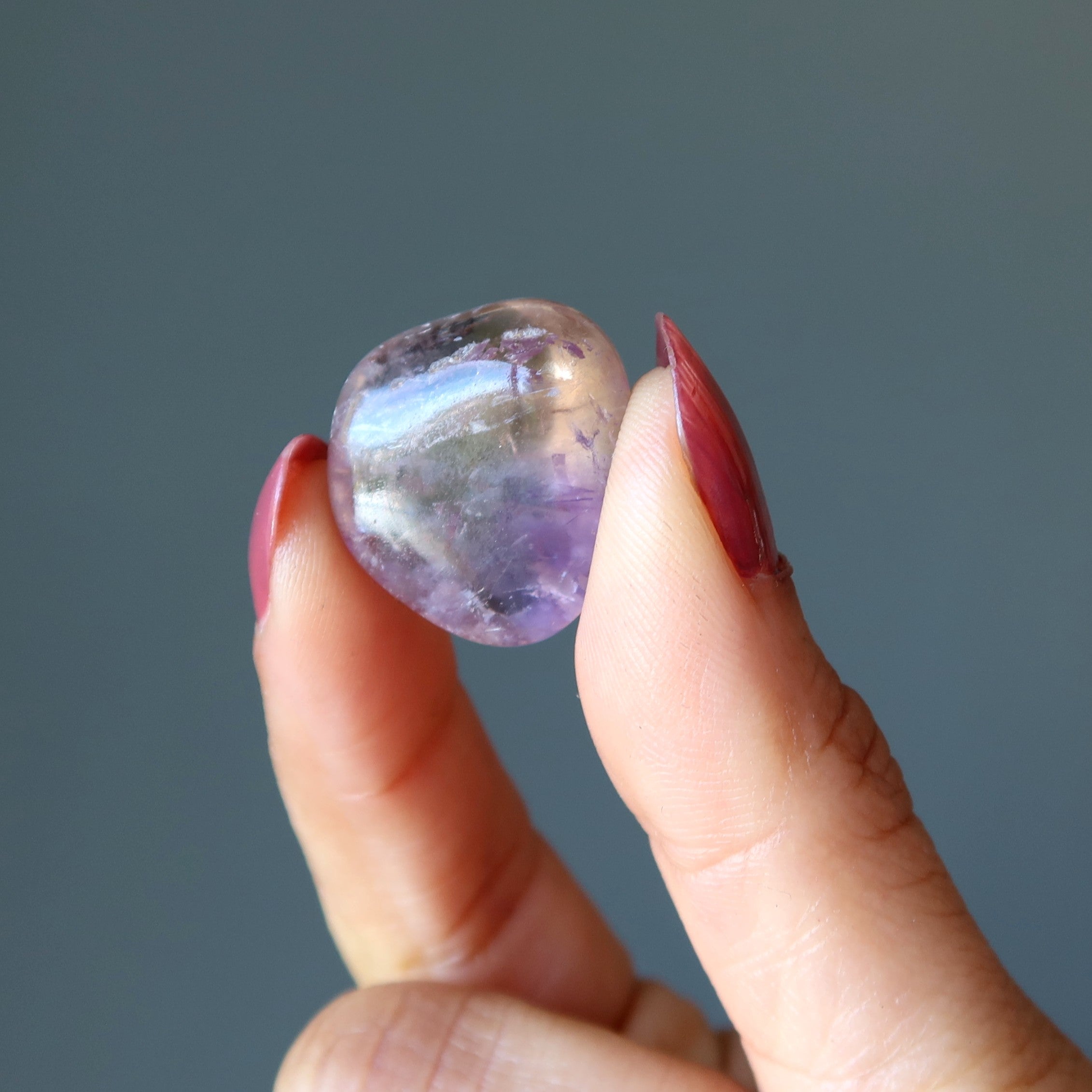 Ametrin Trommelstein Citrin Amethyst