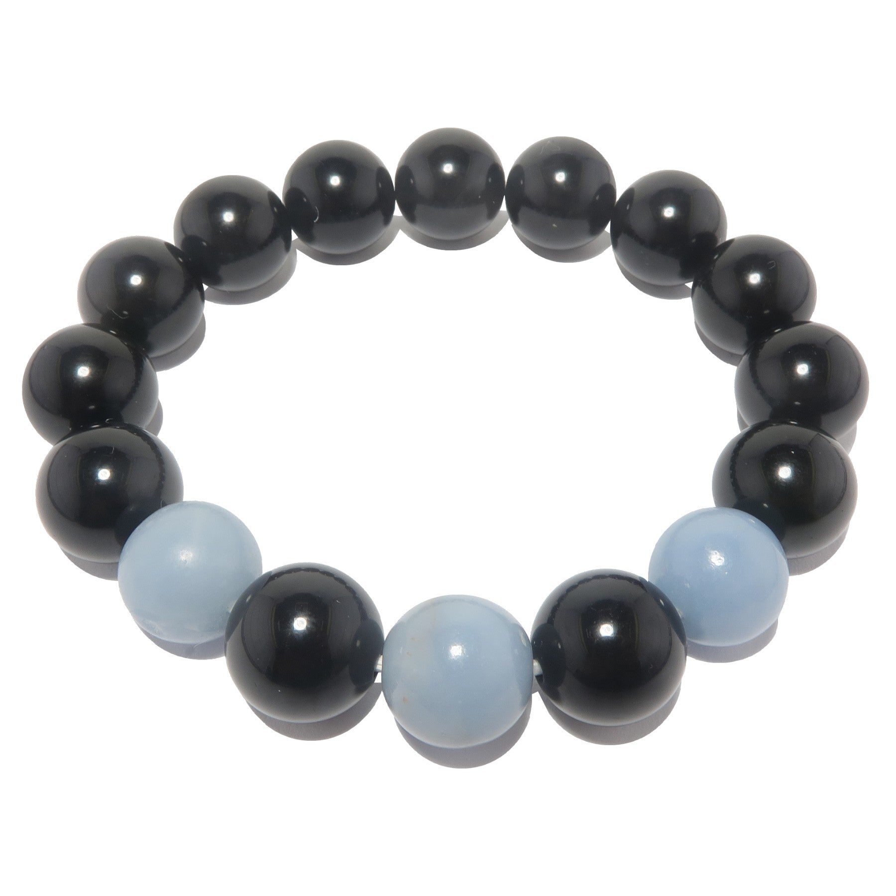 Rainbow Obsidian Bracelet Angelite Guardian Angel