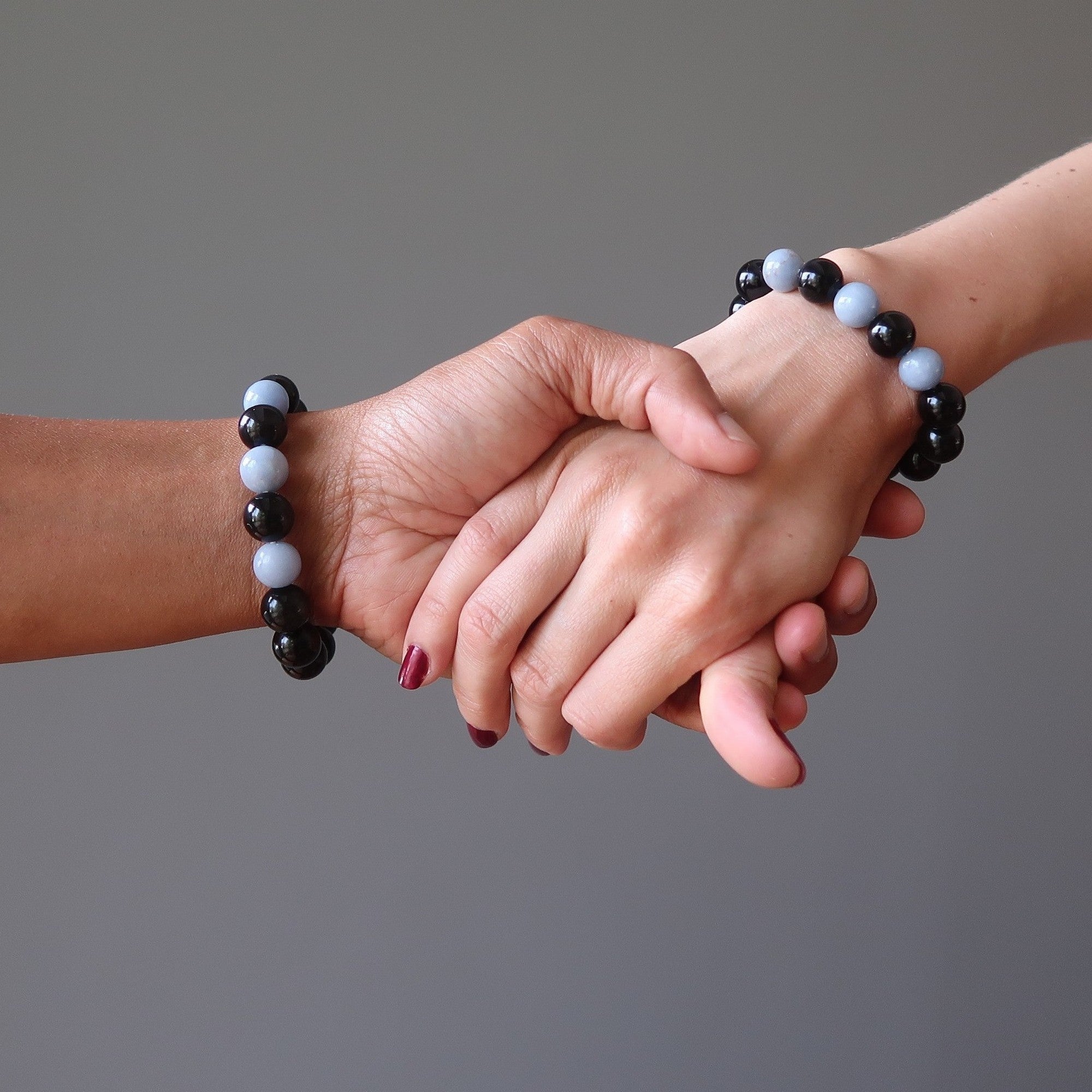 Rainbow Obsidian Bracelet Angelite Guardian Angel
