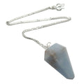 Pendentif en angélite, "parler aux anges", pierre