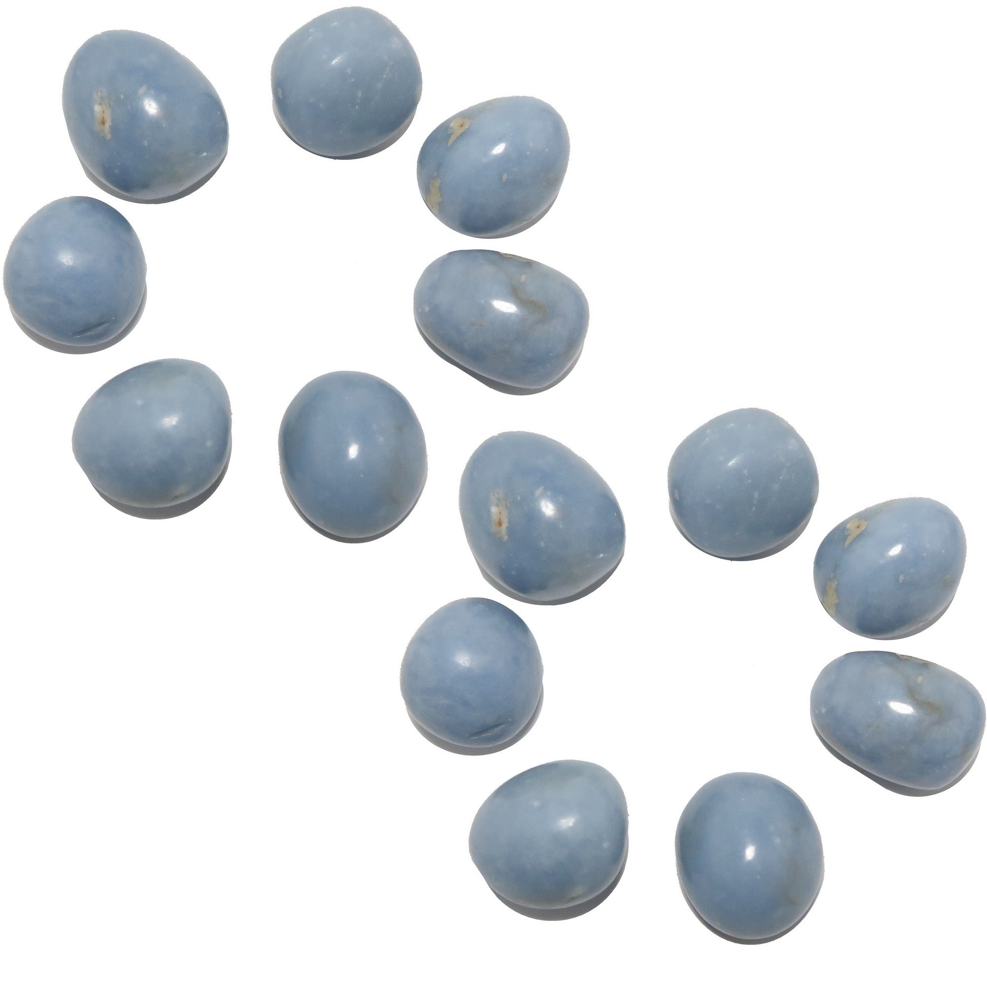 Angelite Tumbled Stone Calm Blue Crystals