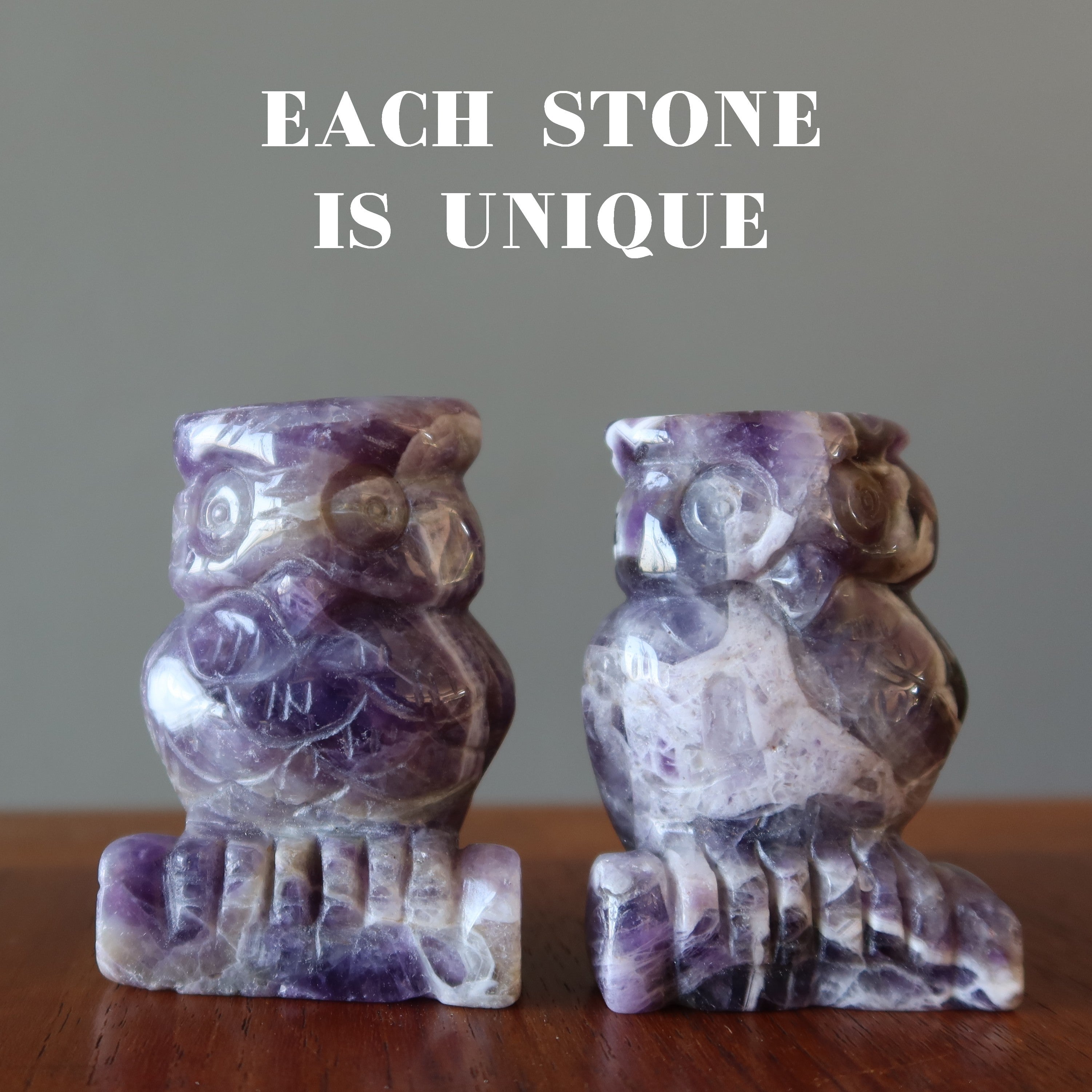 Amethyst Owl Purple Crystal Messenger Bird