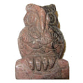 Rhodonite Owl Figurine Pink Messenger of Love Gemstone