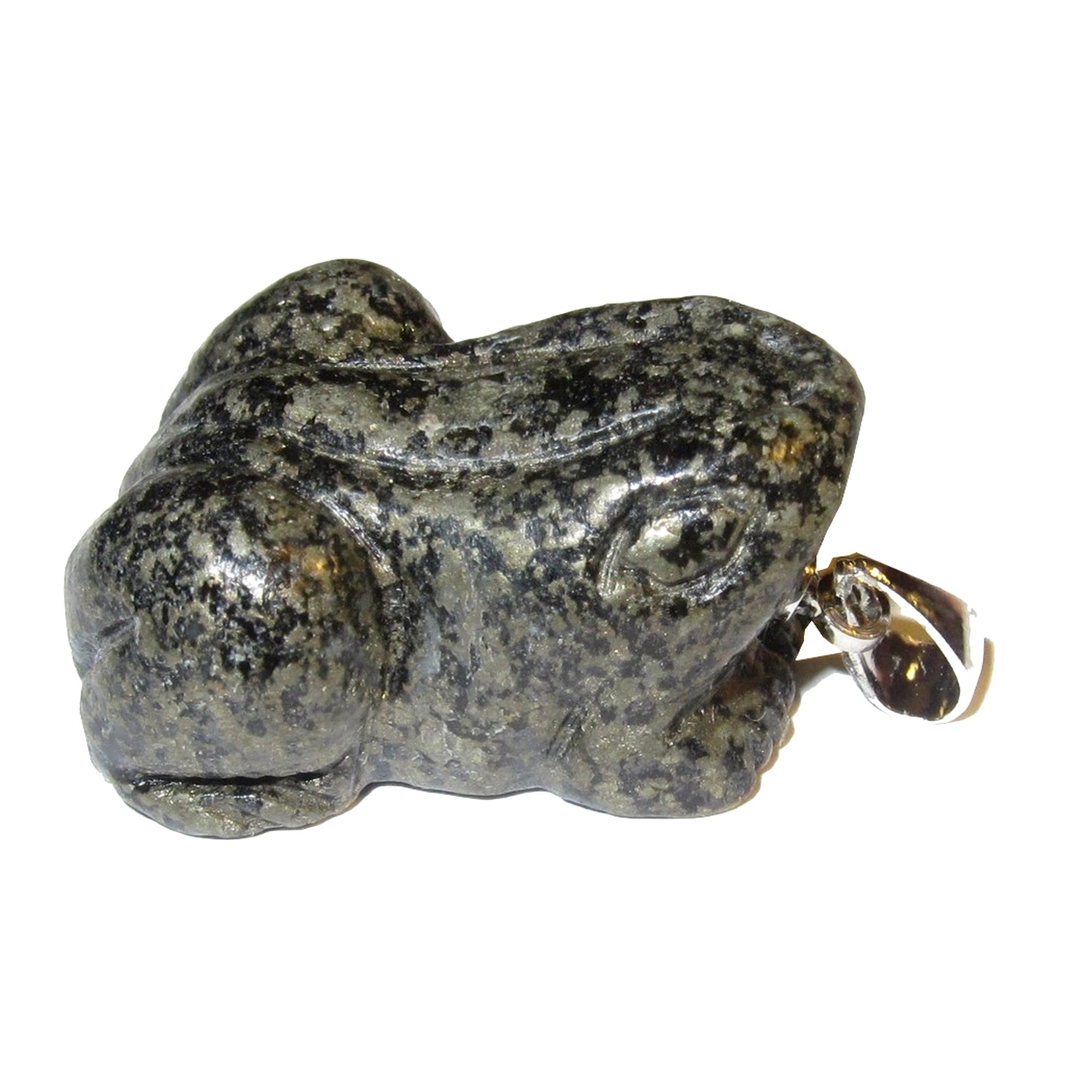 Apache Gold Pendant Zesty Frog Pyrite Animal Silver