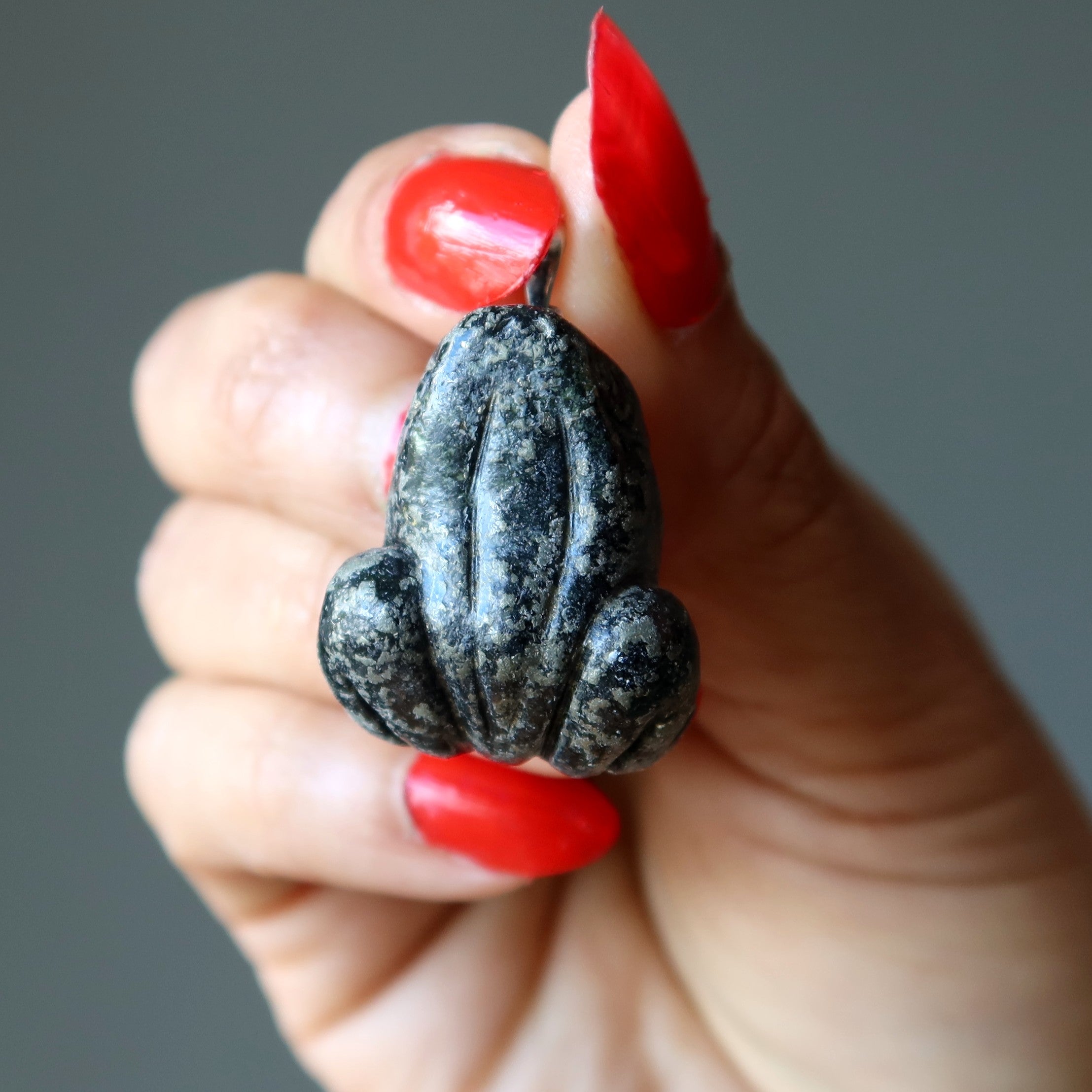 Apache Gold Pendant Zesty Frog Pyrite Animal Silver