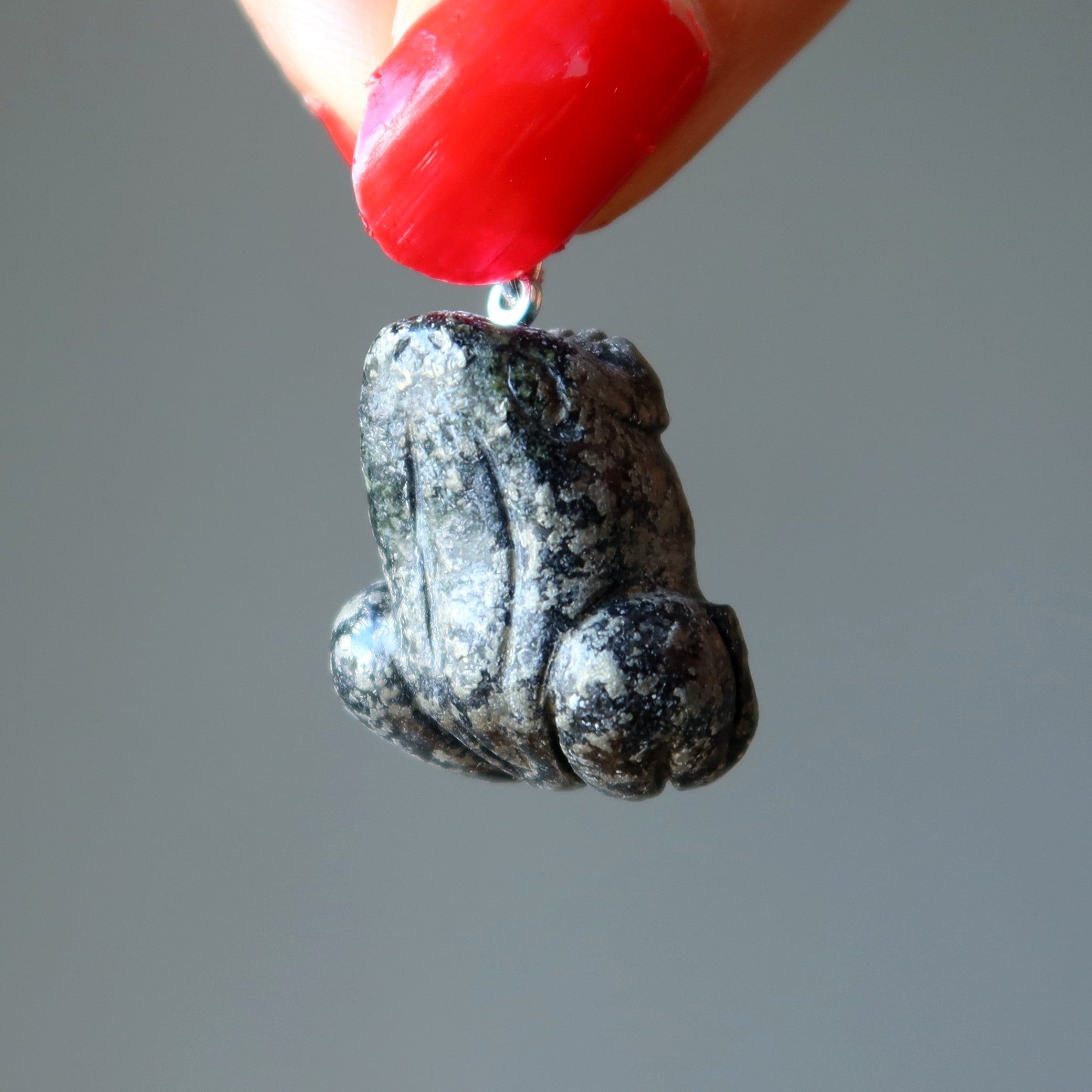Apache Gold Pendant Zesty Frog Pyrite Animal Silver
