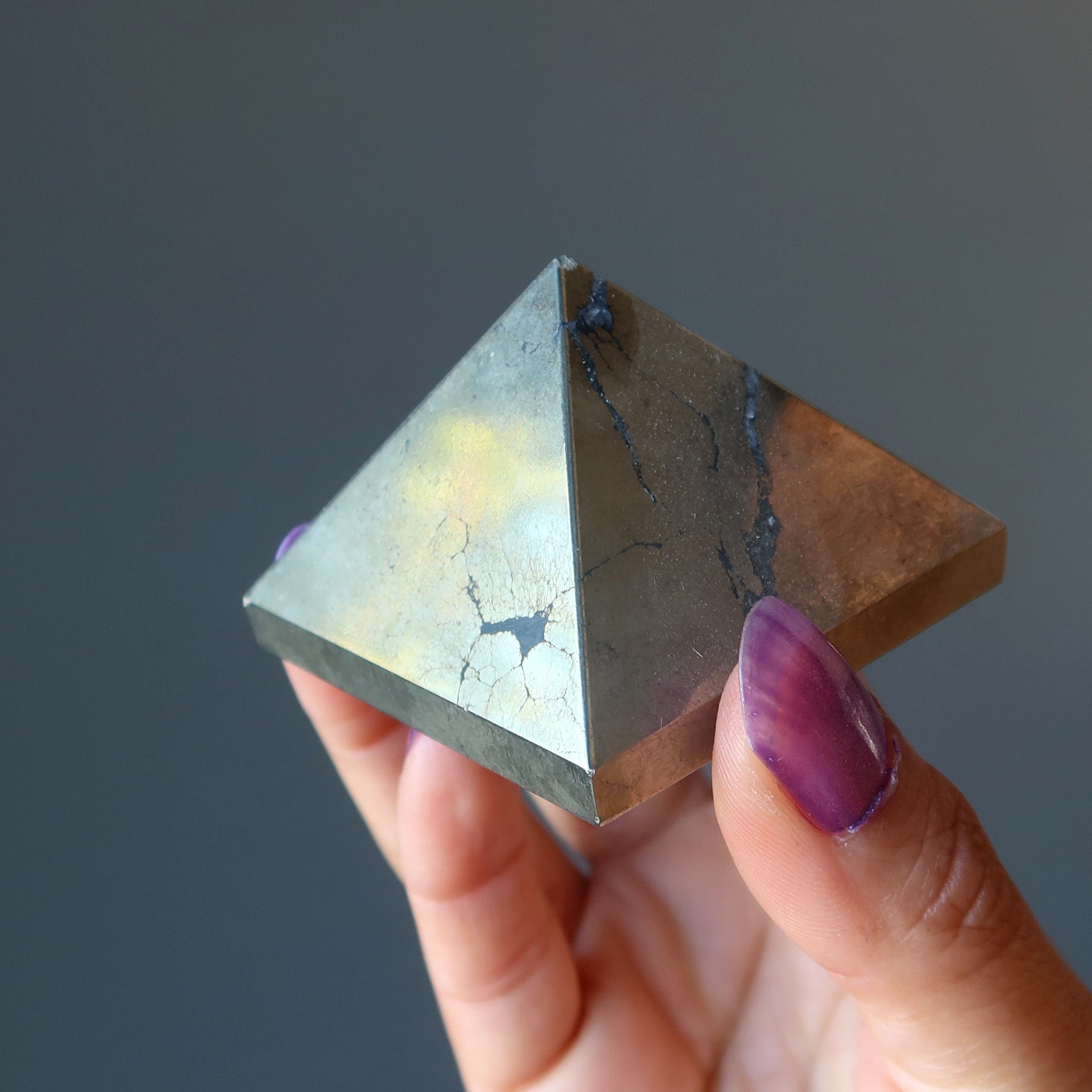 Apache Gold Pyramid Pyrite Wisdom Stone