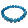Apatite Bracelet Blue Gemstone Beads Sky High Success