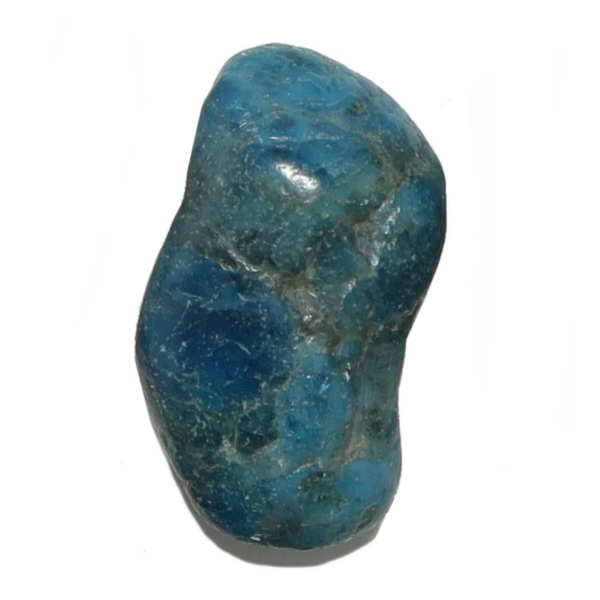 Apatite Tumbled Stone Blue Burst Crystal