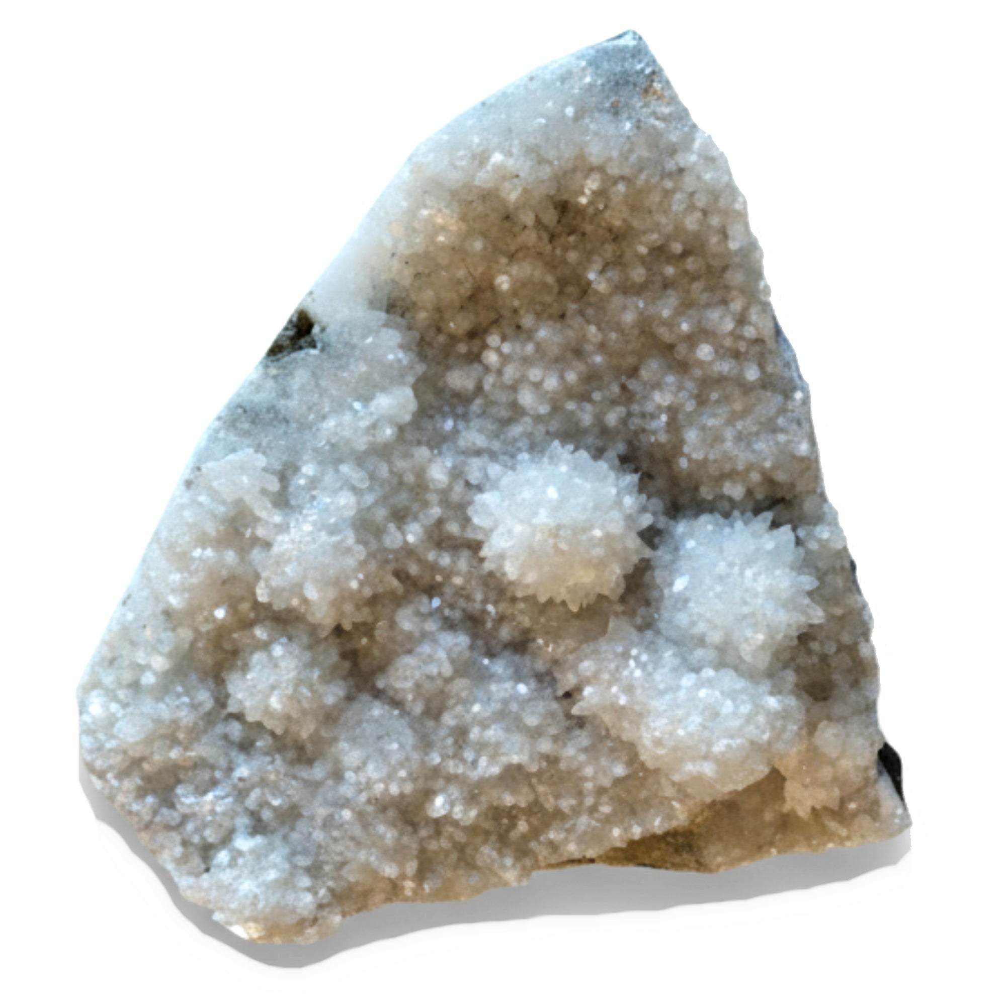 Apophyllite en Grappe, Cristal Clair Apaisant, Triangle 16,5 cm