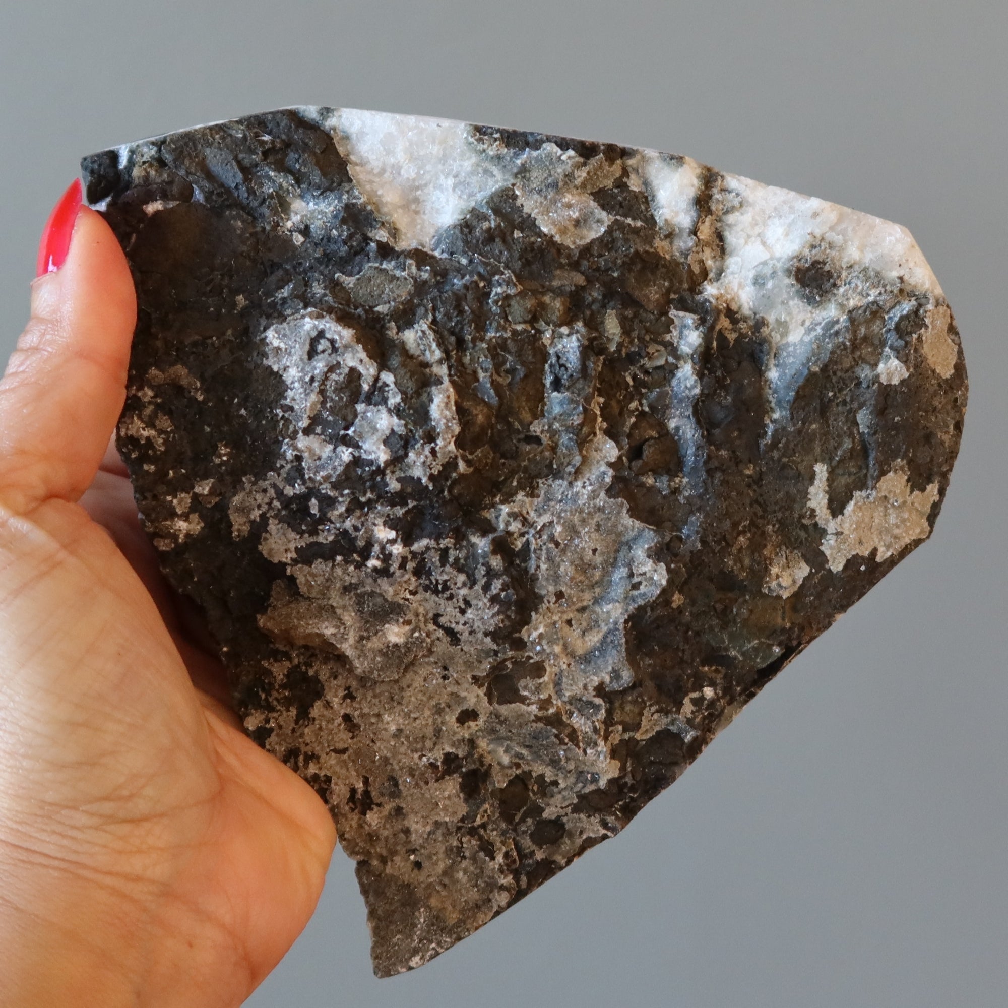 Apophyllite en Grappe, Cristal Clair Apaisant, Triangle 16,5 cm