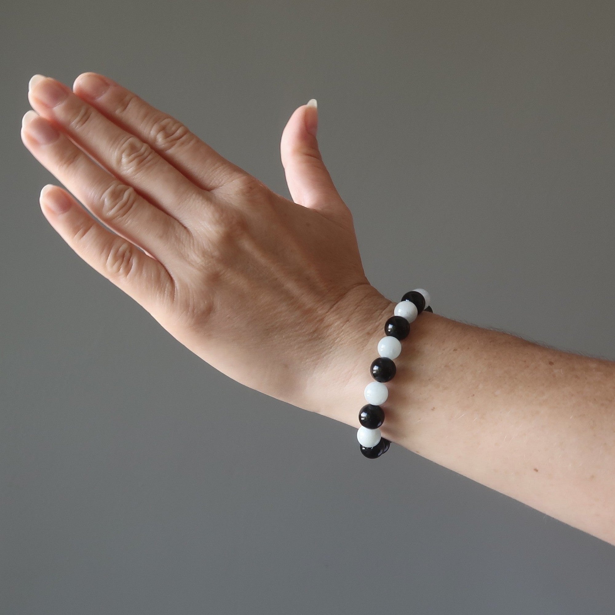 Regenbogen-Obsidian-Armband Aquamarin Tag Nacht