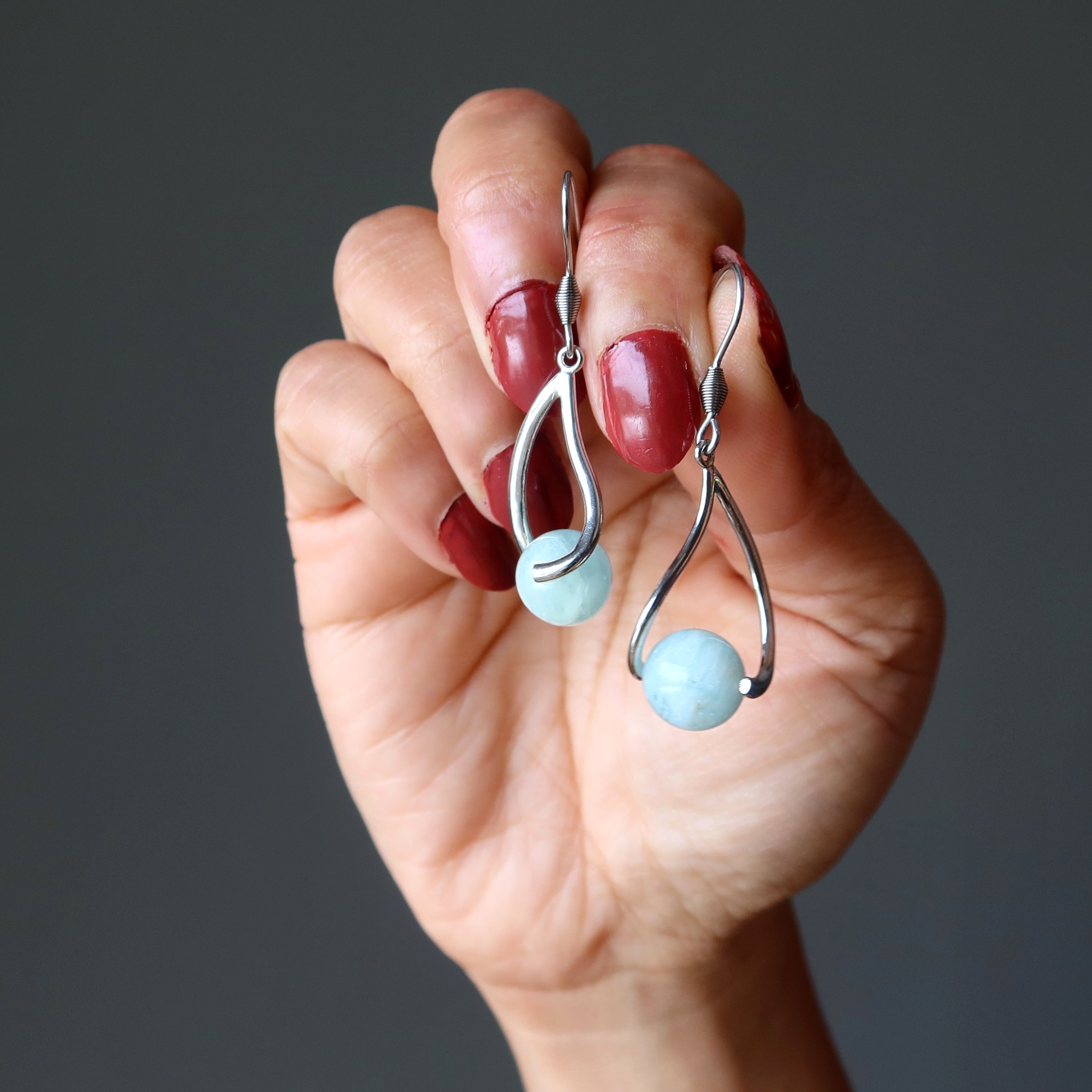 Aquamarine Earrings Fairytale Blue Gemstone