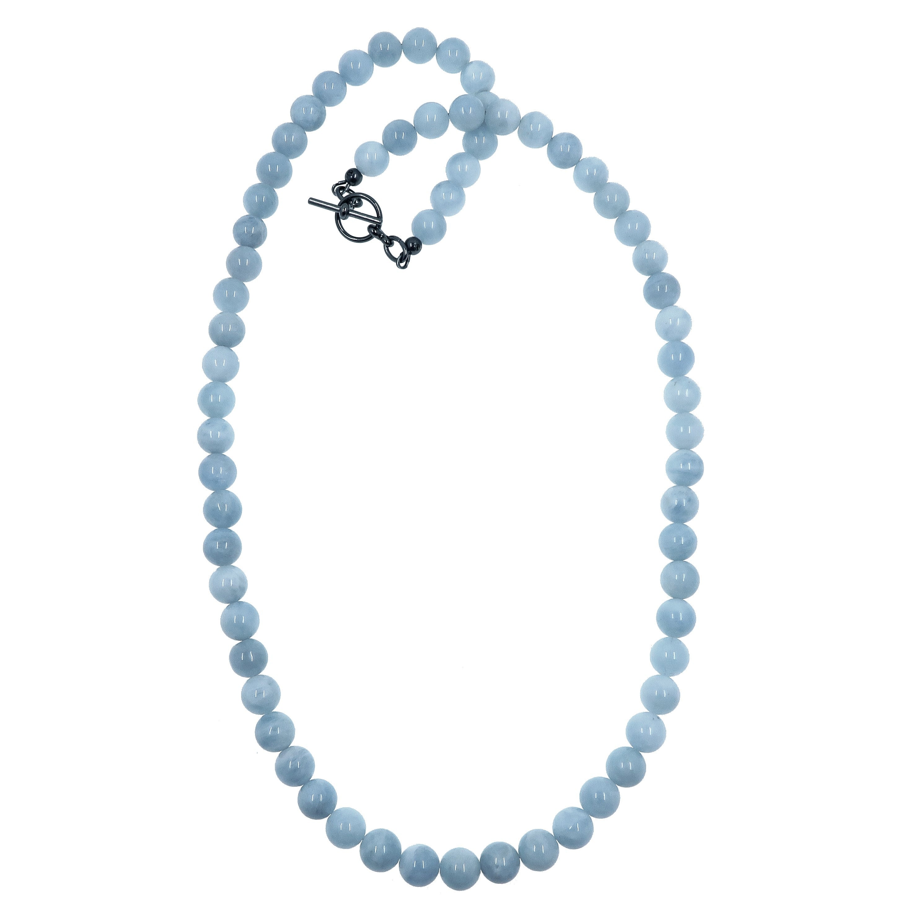 Aquamarine Necklace Ice Cool Blue Crystals