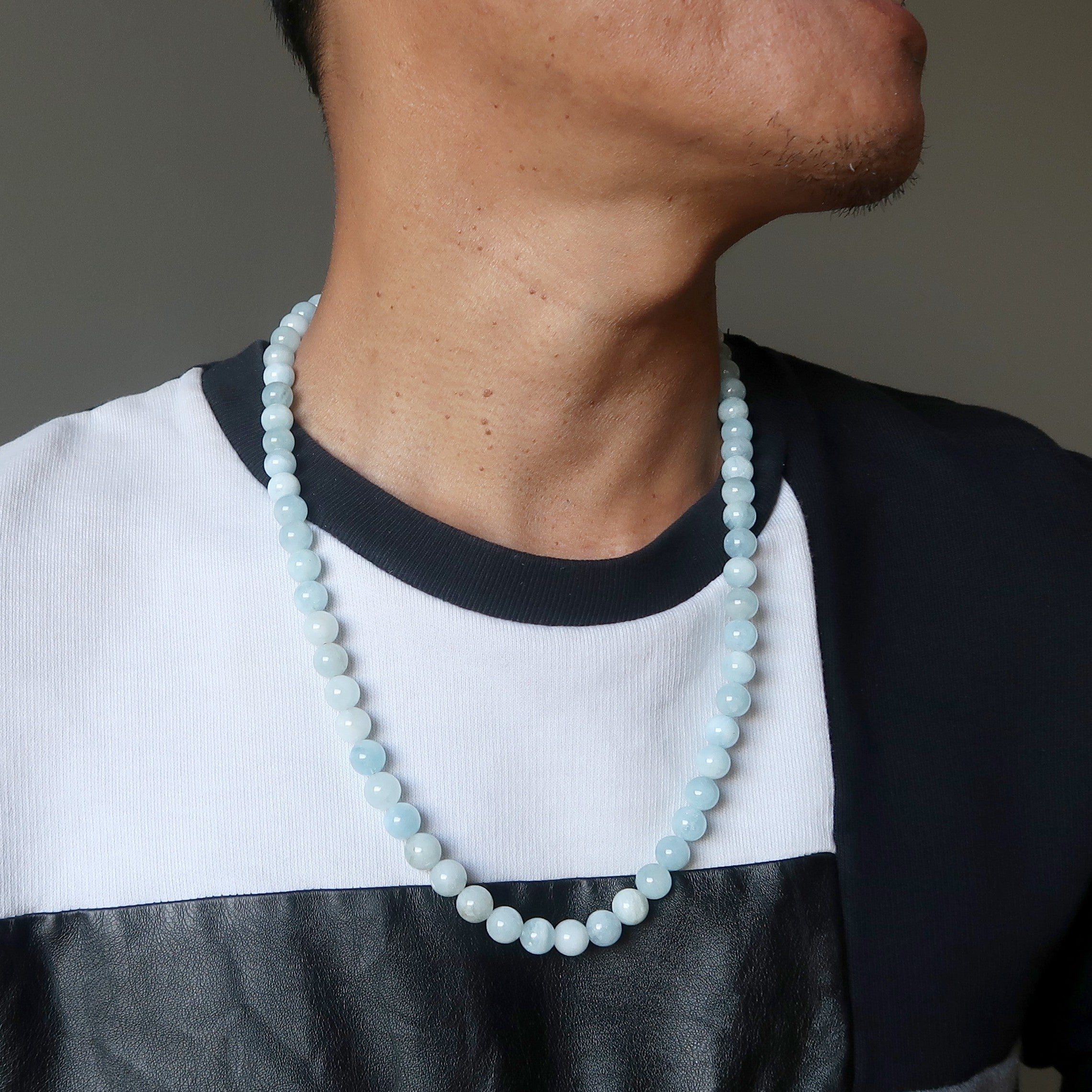 Aquamarine Necklace Ice Cool Blue Crystals