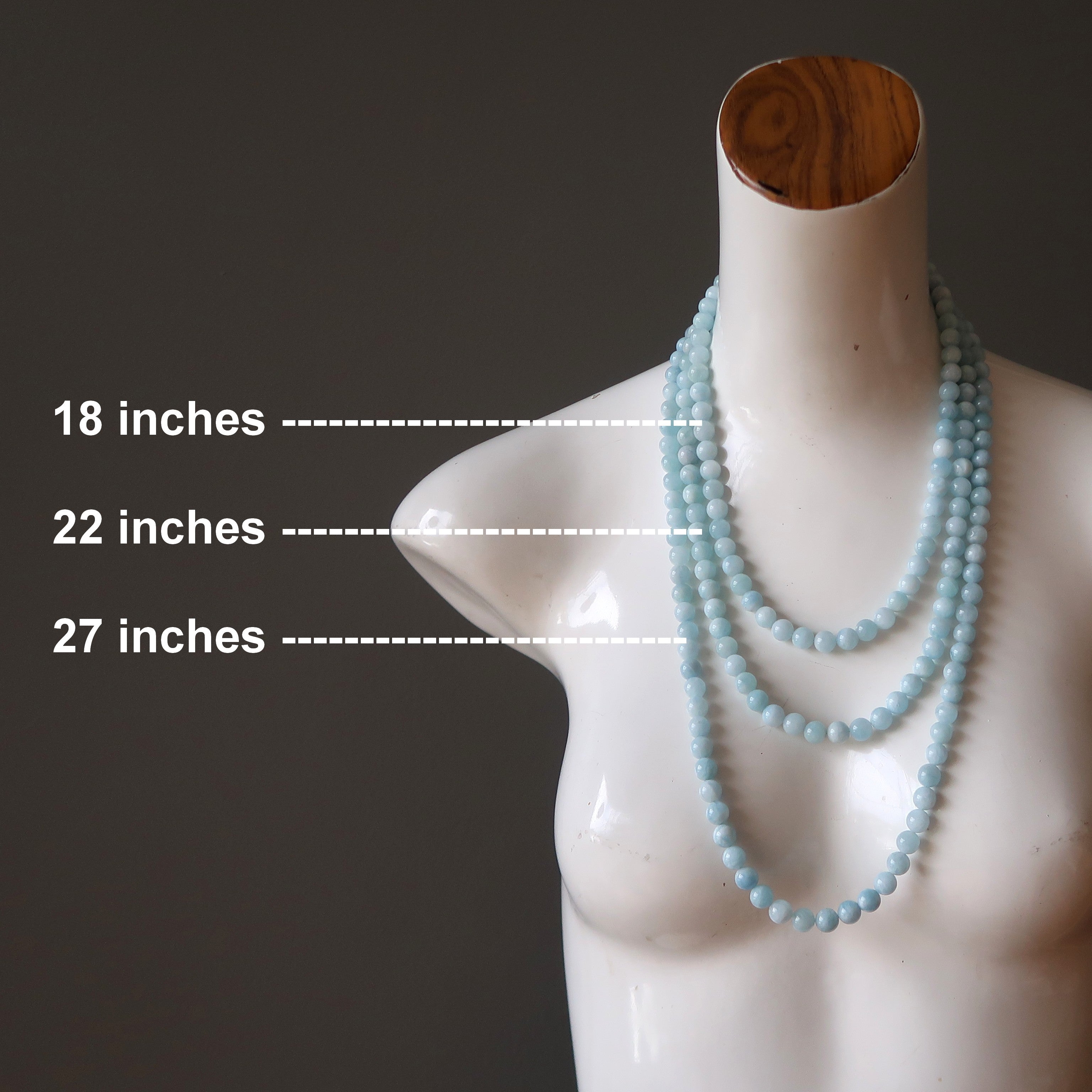 Aquamarine Necklace Ice Cool Blue Crystals