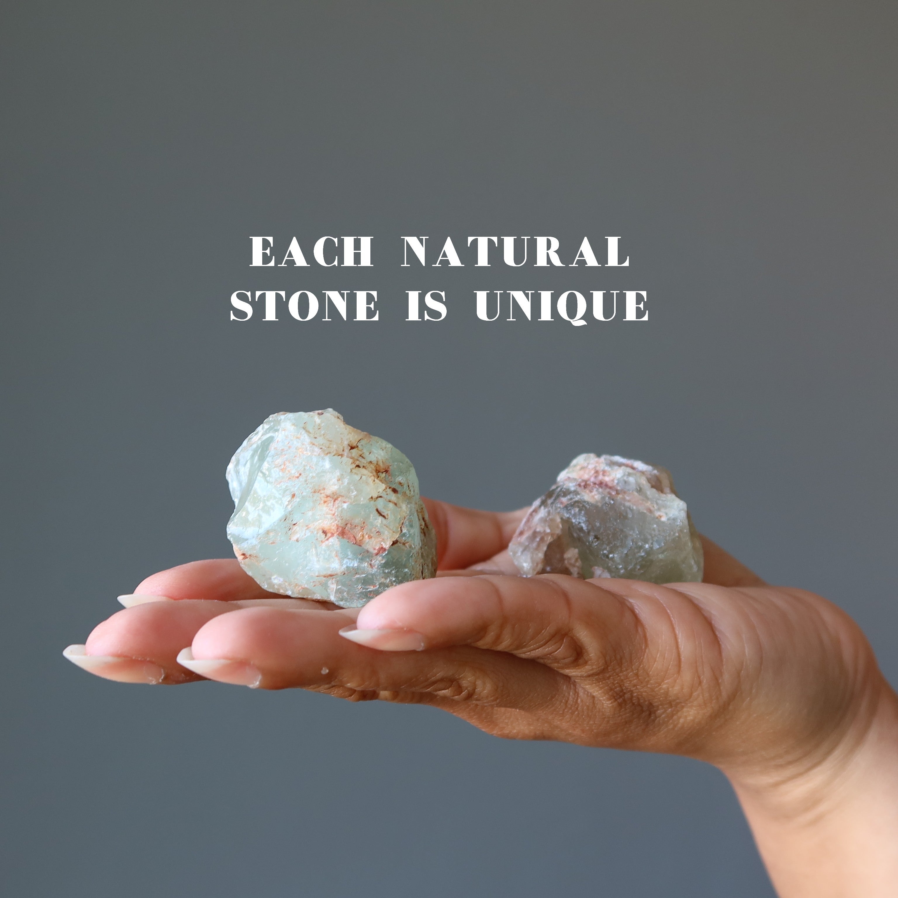 Aquamarine Raw Crystal Bundle Soul Cleansing Set of 9
