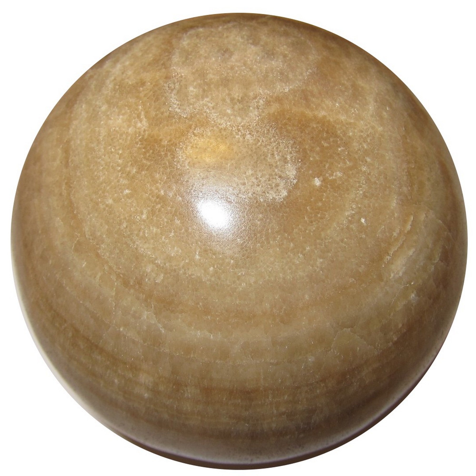 Aragonite Sphere Mocha Motivation Good Vibration Crystal Ball