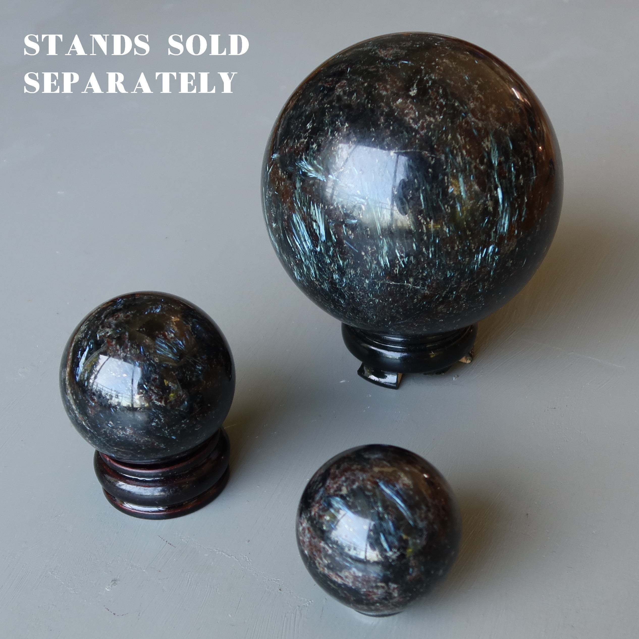 Arfvedsonite Sphere Blue Manifestation Crystal Ball
