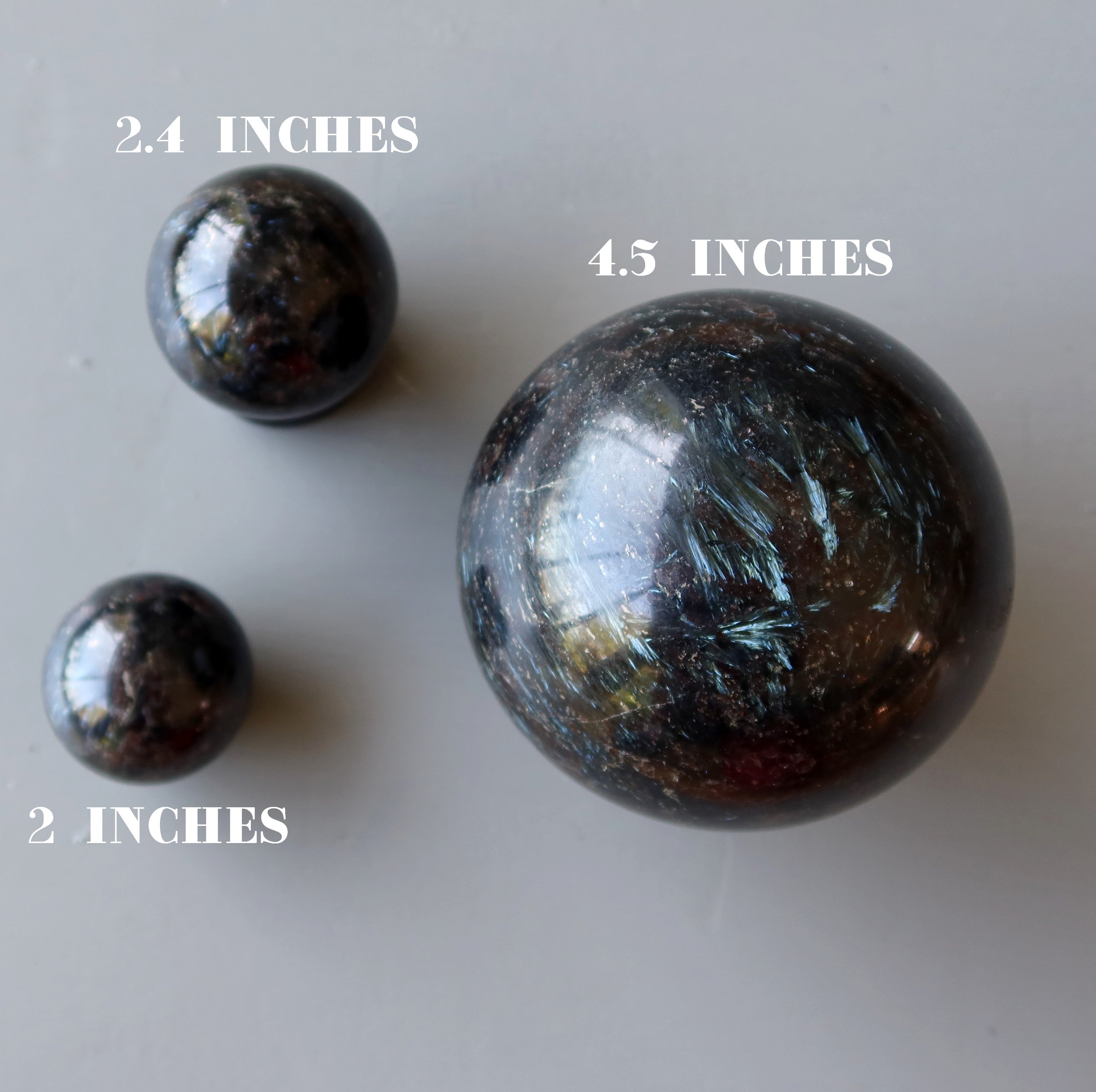 Arfvedsonite Sphere Blue Manifestation Crystal Ball