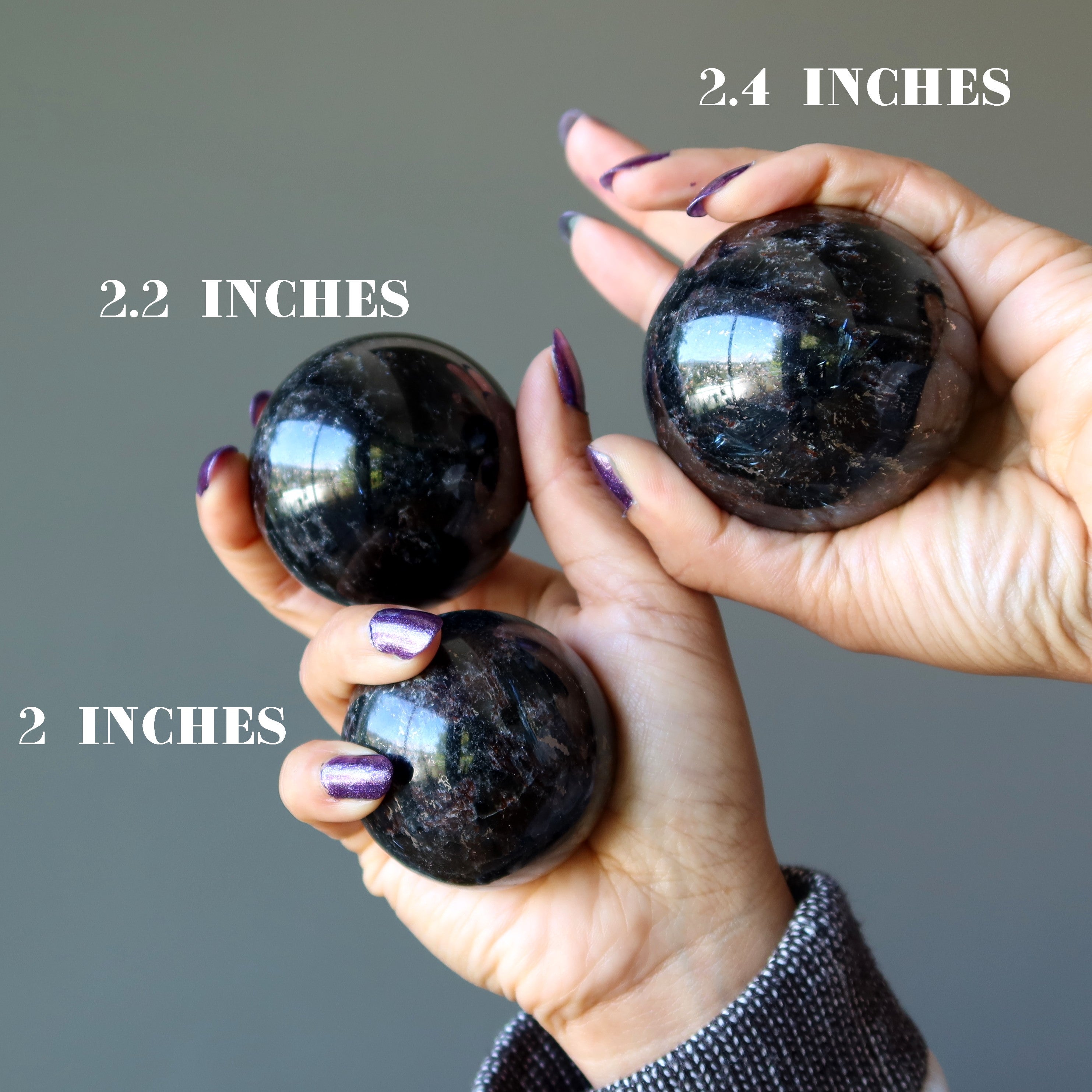 Arfvedsonite Sphere Blue Manifestation Crystal Ball