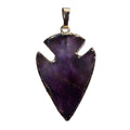 Amethyst-Anhänger Schlüssel zum Spirituellen Königreich Pfeilspitzen-Edelstein