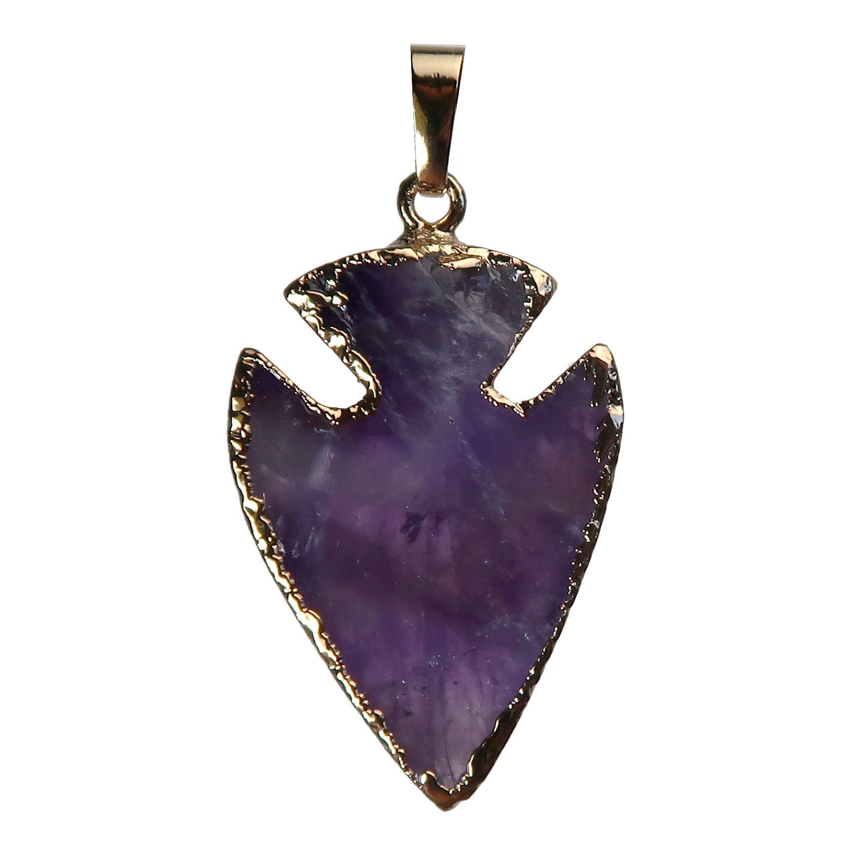 Amethyst-Anhänger Schlüssel zum Spirituellen Königreich Pfeilspitzen-Edelstein