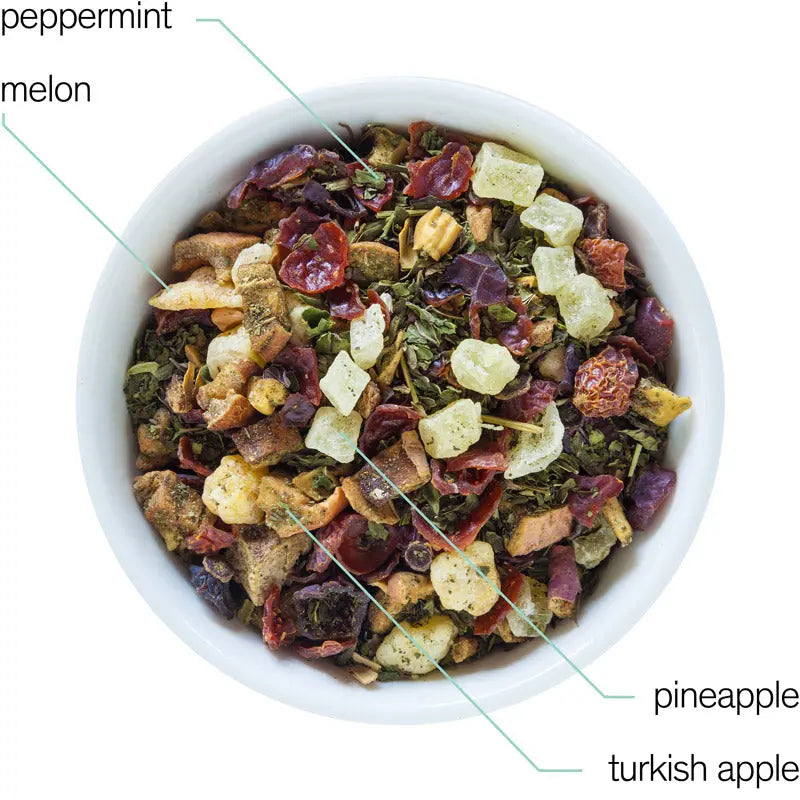 Capri - Thé à la menthe et au melon (sans caféine)