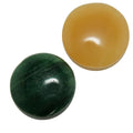 Aventurine Grid Crystal Pair Green Orange Money Coin