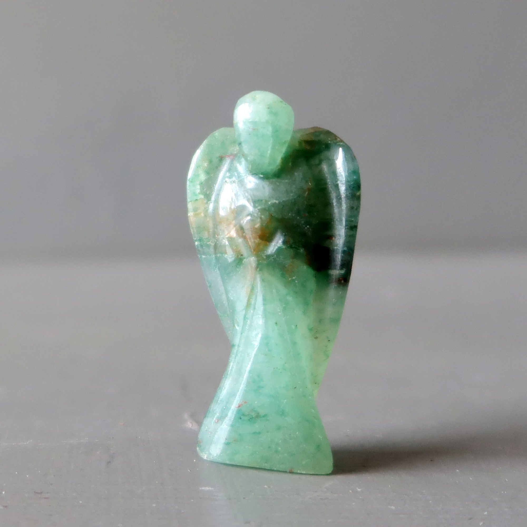 Green Aventurine Angel of Abundance Crystal Figurine