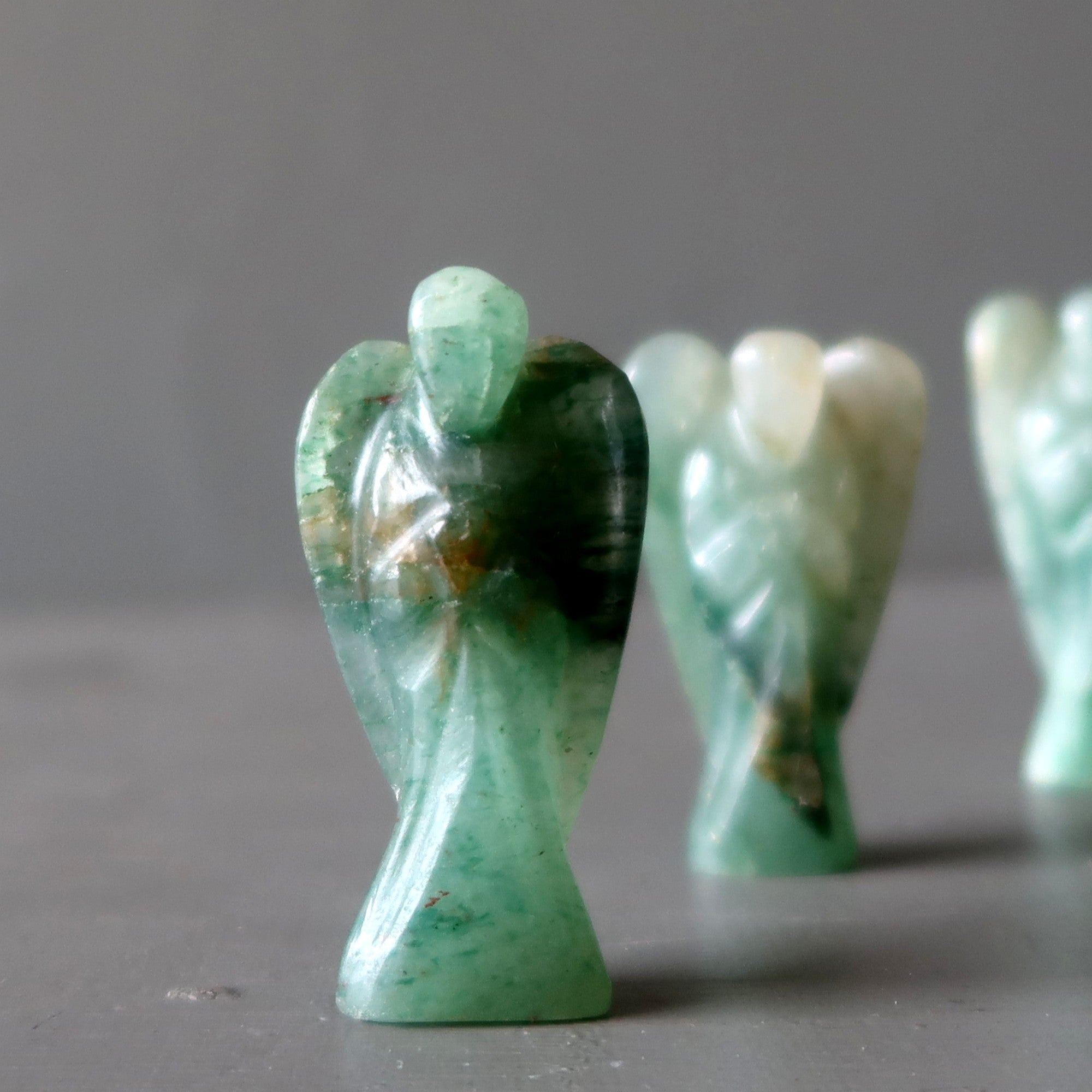 Green Aventurine Angel of Abundance Crystal Figurine