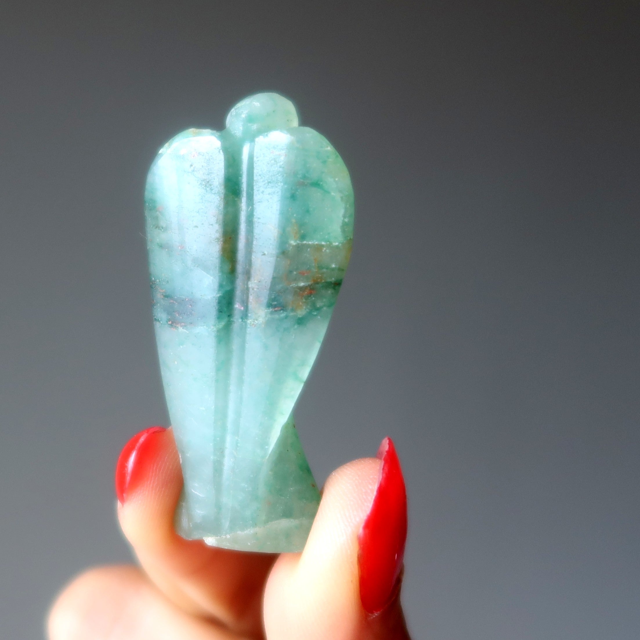 Green Aventurine Angel of Abundance Crystal Figurine