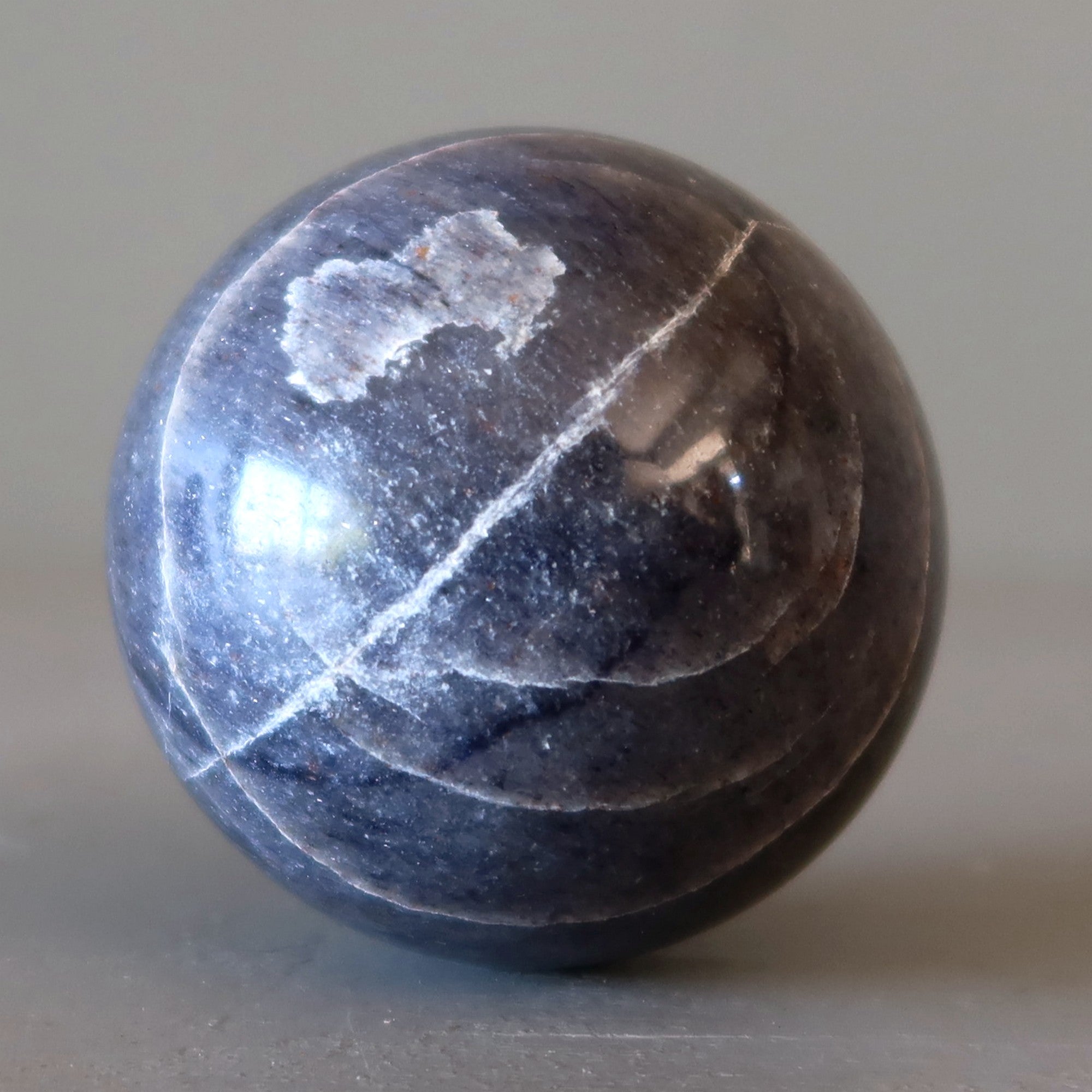 Sphère en Aventurine Bleu Nuit – Boule de Cristal Méridien