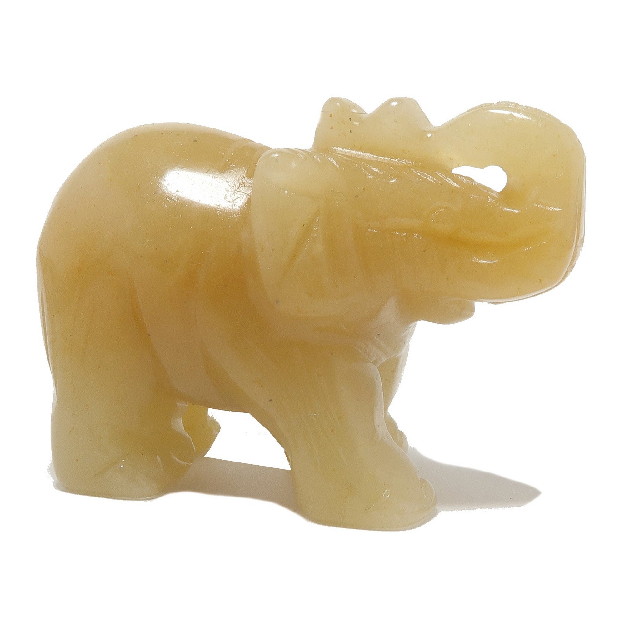 Gelber Aventurin Elefant Goldene Ära Schätze Tier
