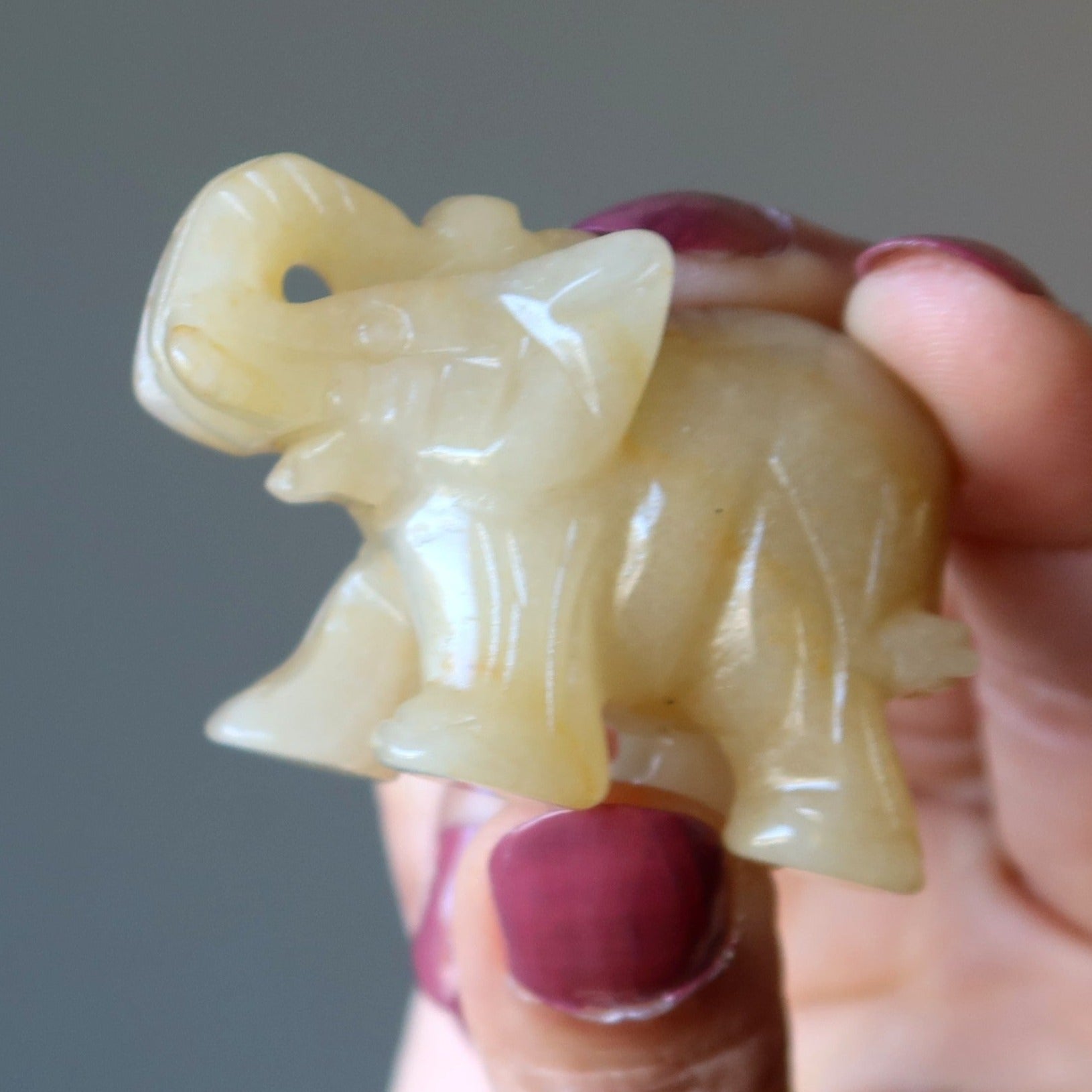 Gelber Aventurin Elefant Goldene Ära Schätze Tier