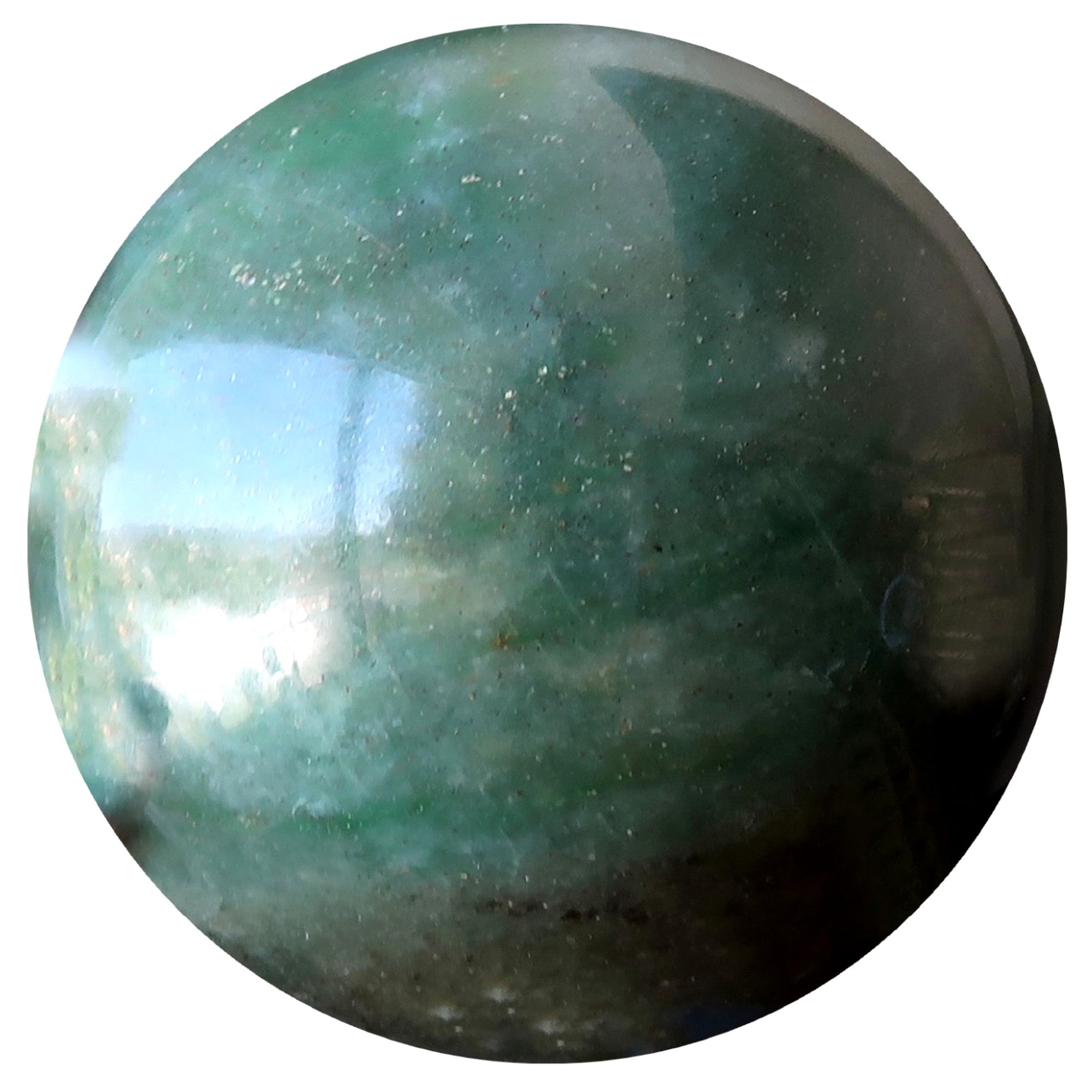 Sphère d'aventurine verte : Cristal de prospérité et d'abondance florissante