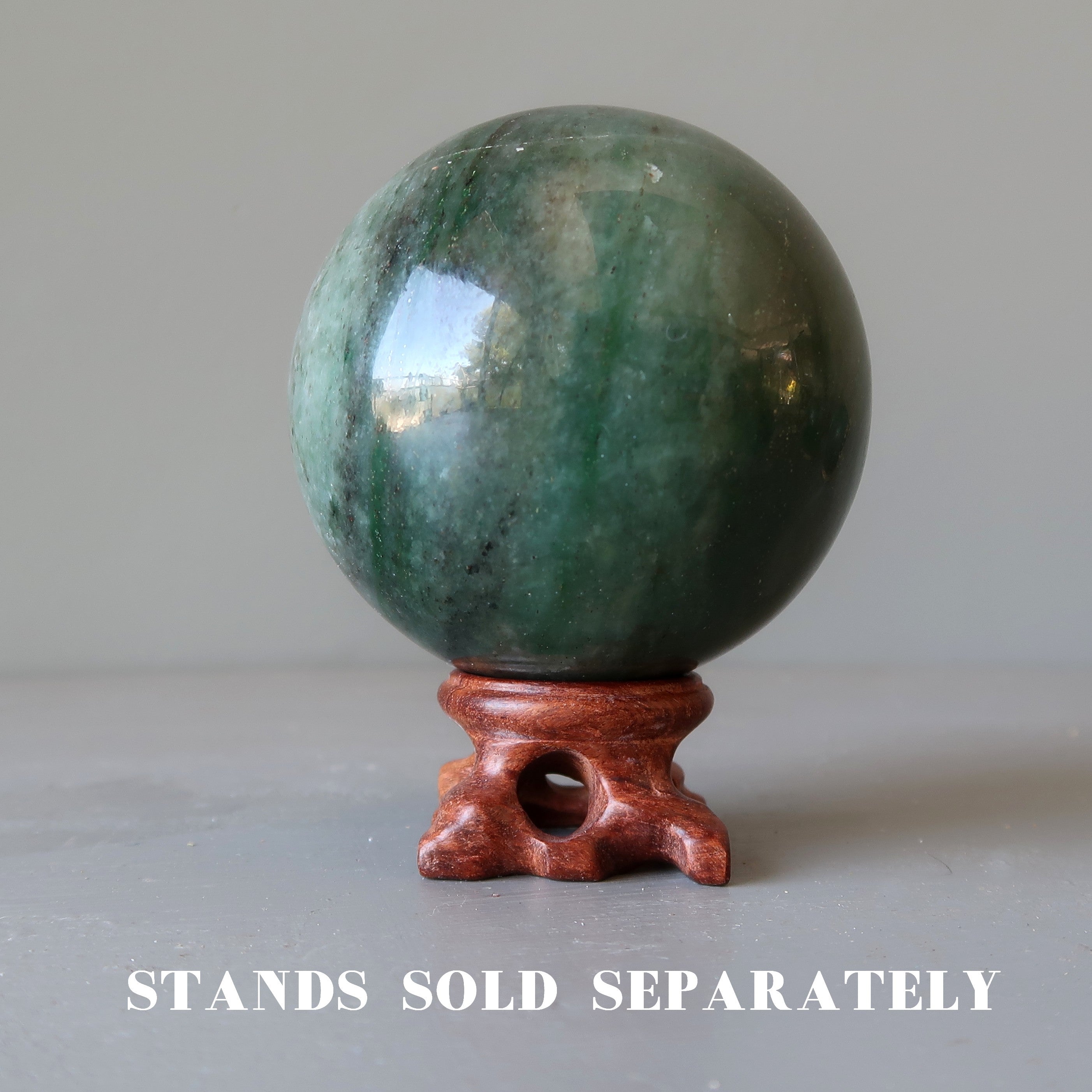 Sphère d'aventurine verte : Cristal de prospérité et d'abondance florissante