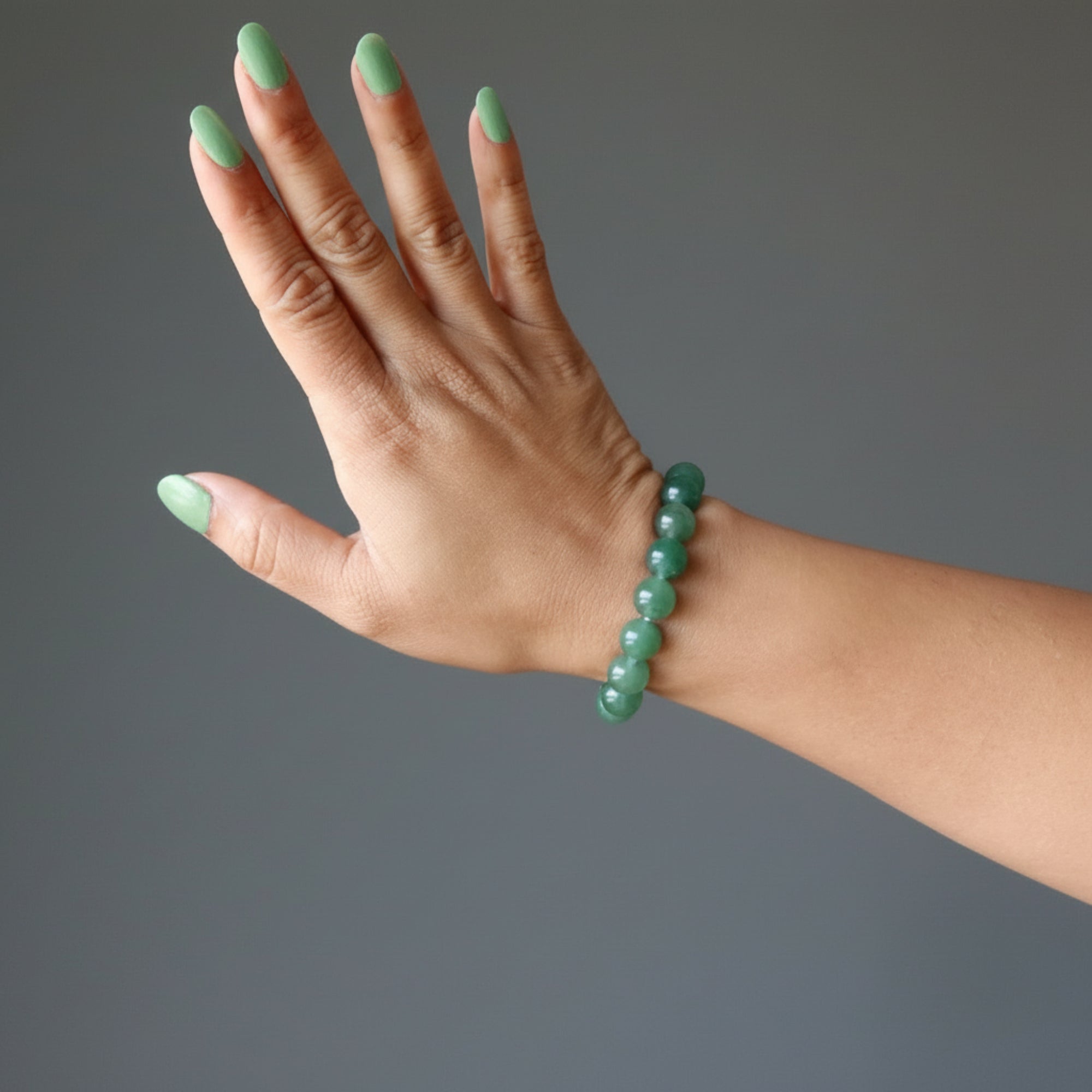 Green Aventurine Bracelet Natural Stone Abundance Attraction