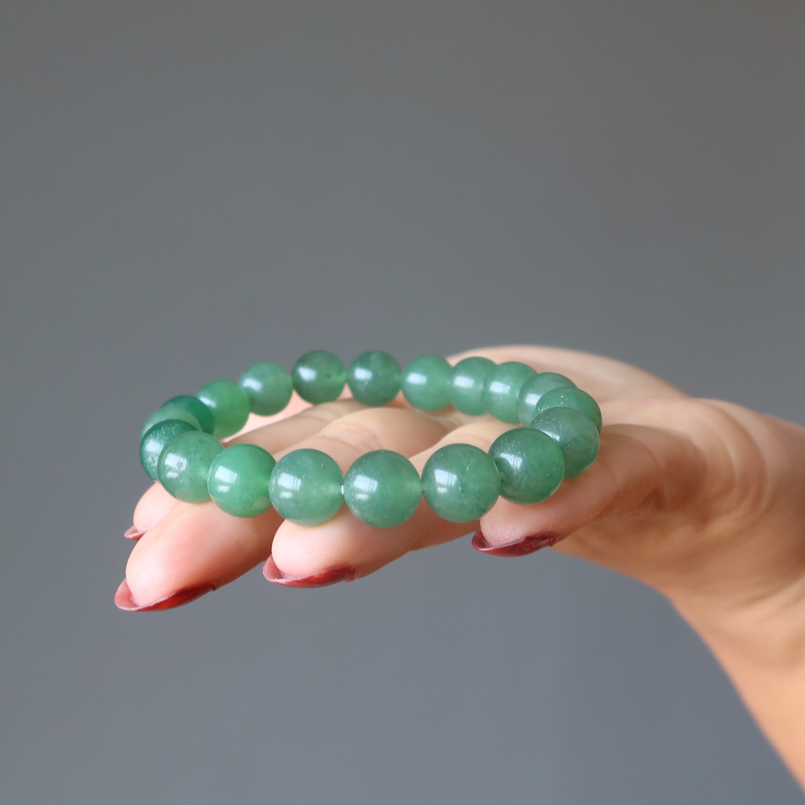 Green Aventurine Bracelet Natural Stone Abundance Attraction