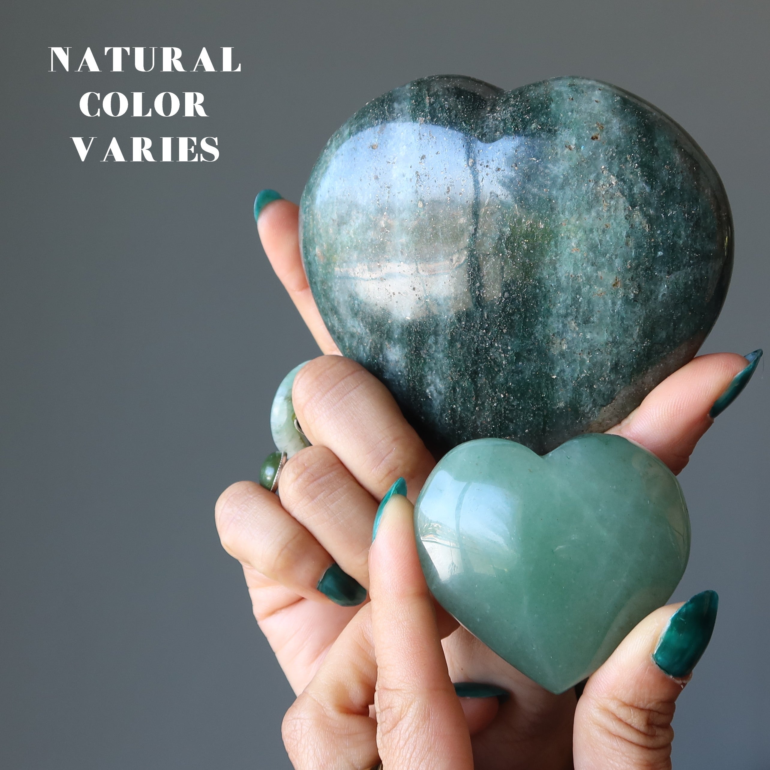 Pierre Cœur d'aventurine verte, Gratitude et Amour