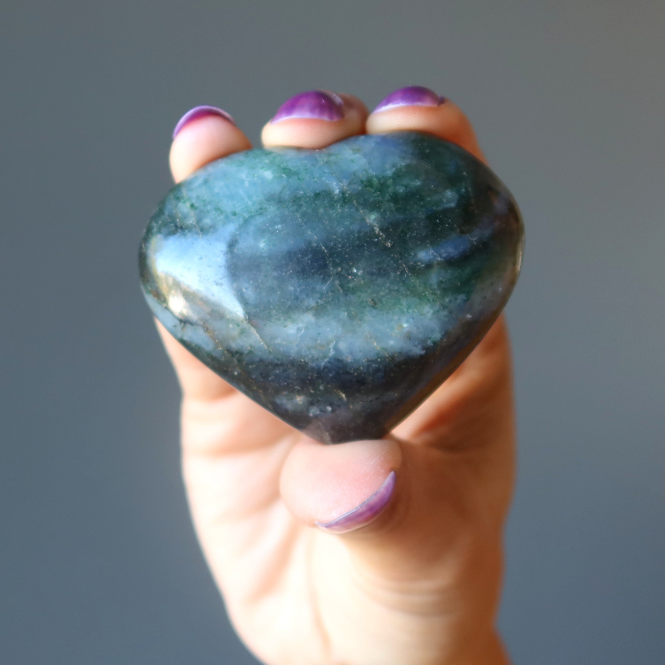 Pierre Cœur d'aventurine verte, Gratitude et Amour