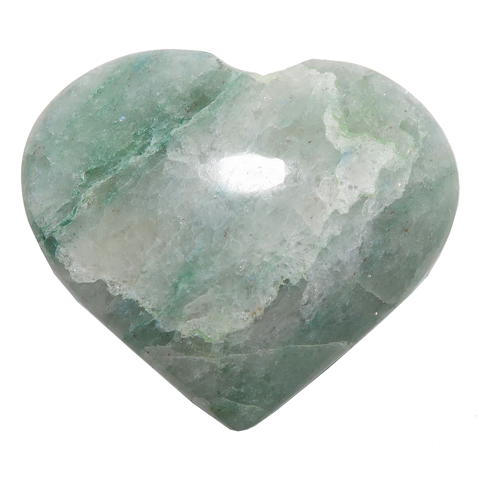 Cœur en aventurine verte : pierre de cristal pour un amour riche et robuste