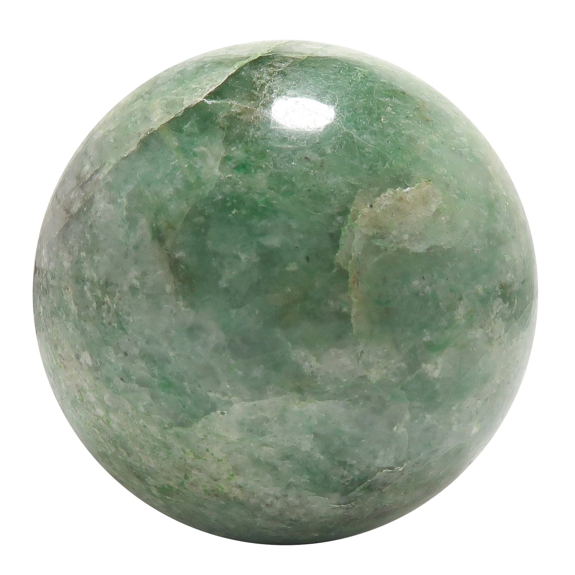Green Aventurine Sphere Lucky Streaks Crystal Ball