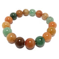 Aventurine Bracelet Multi-Color Gemstone Beads of Abundance